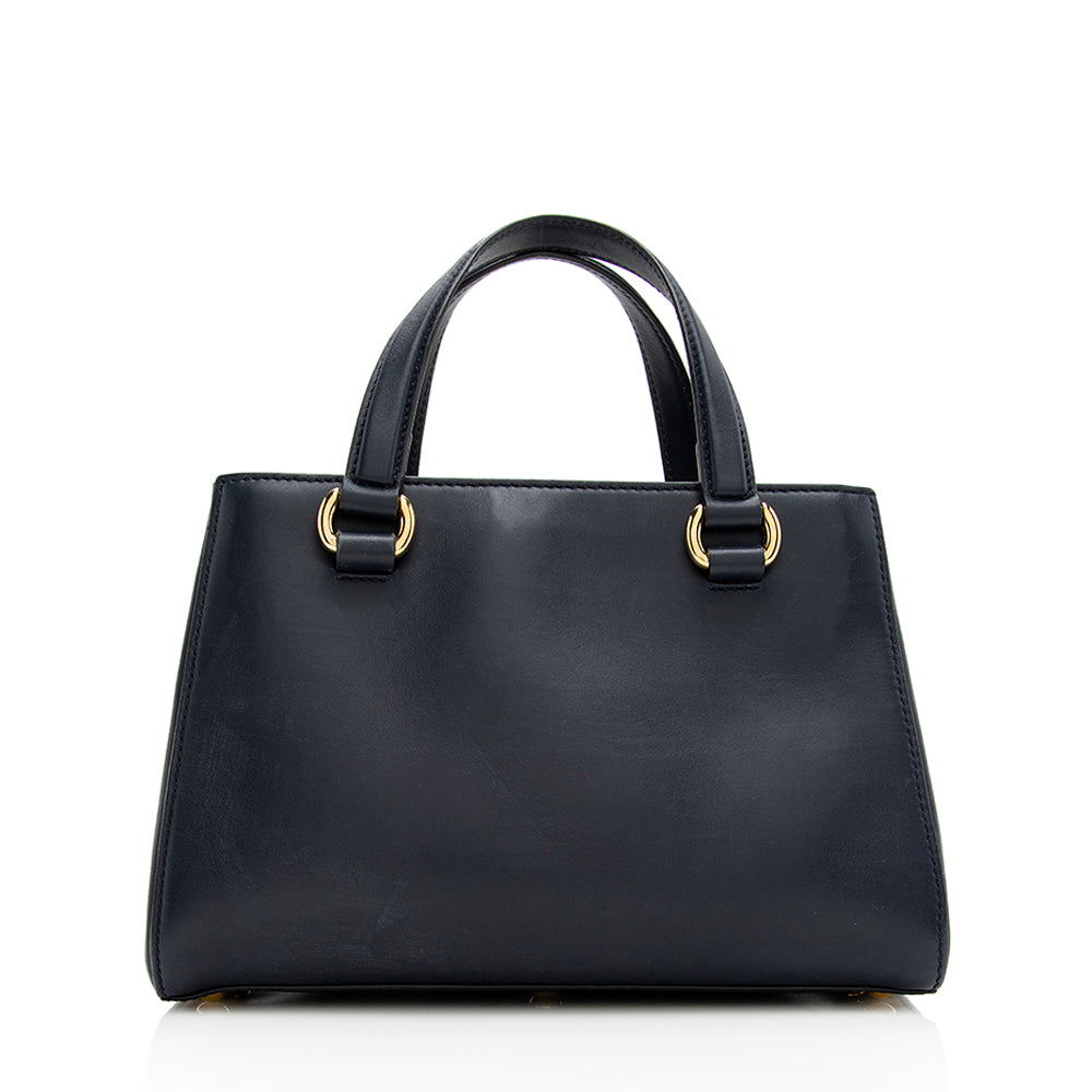 Gucci Leather Sylvie Top Handle Medium Tote (SHF-18968)
