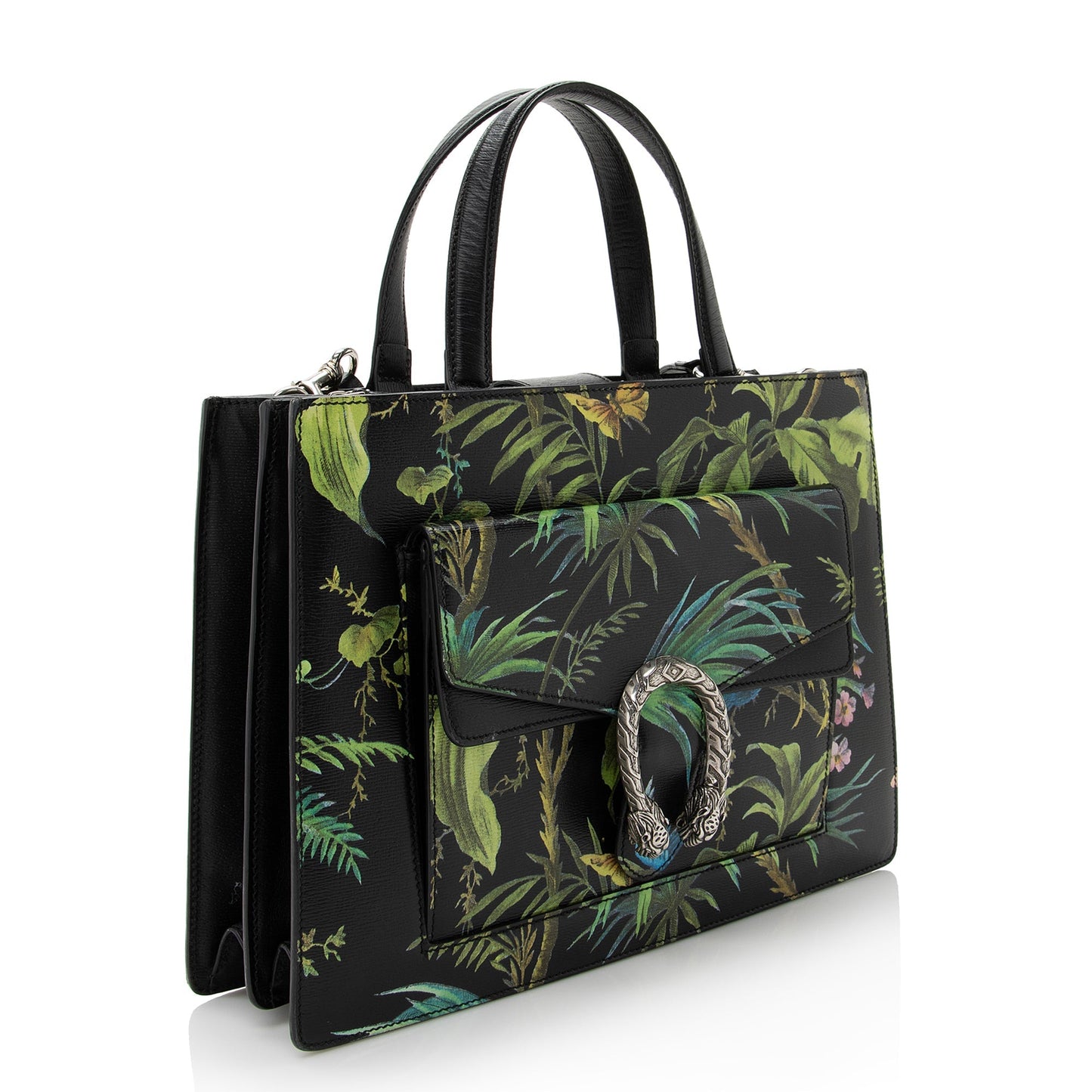 Gucci Leather Tropical Dionysus Medium Tote (SHF-22824)