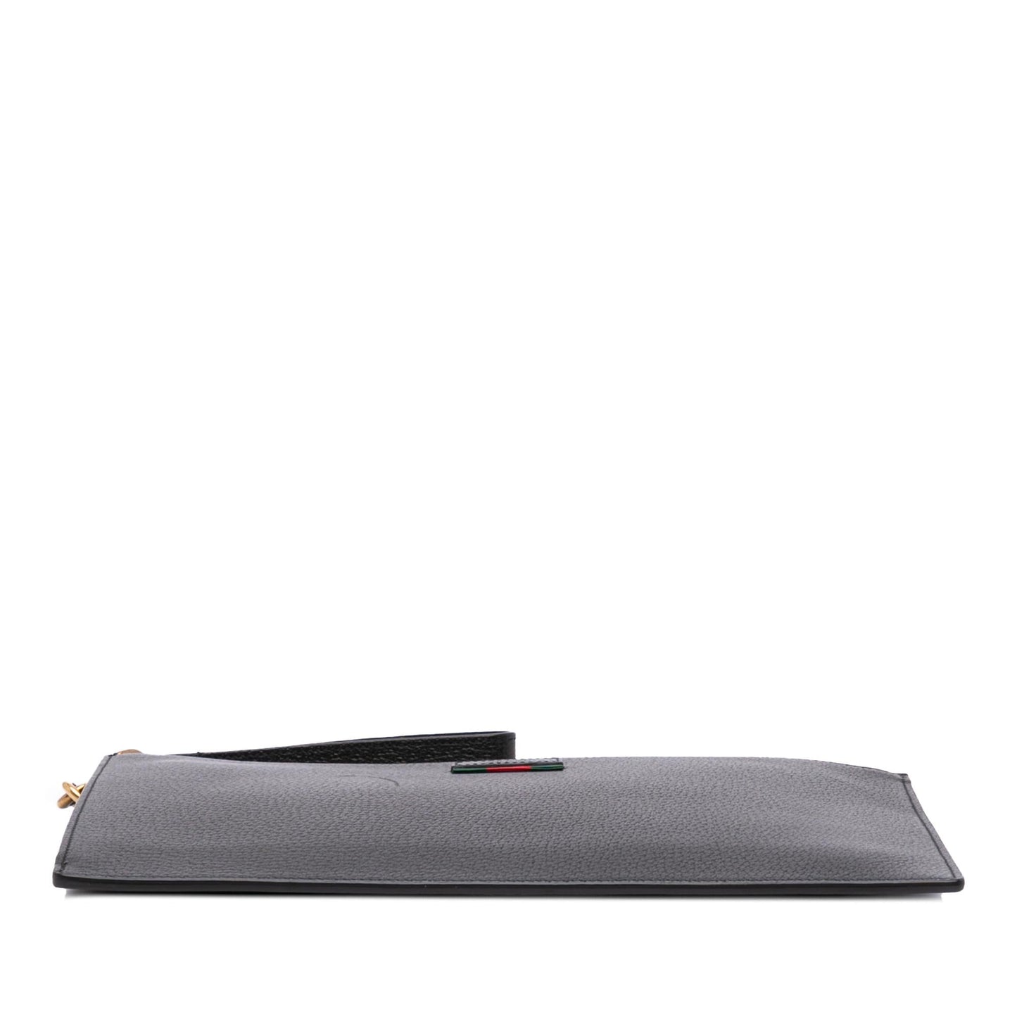 Gucci Leather Web Agora Clutch