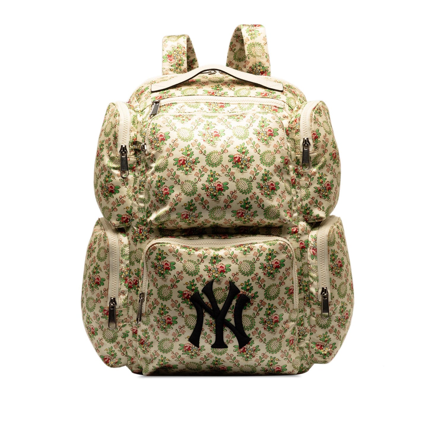 Gucci MLB Floral Satin NY Yankees Patch Backpack (SHG-ykawMM)