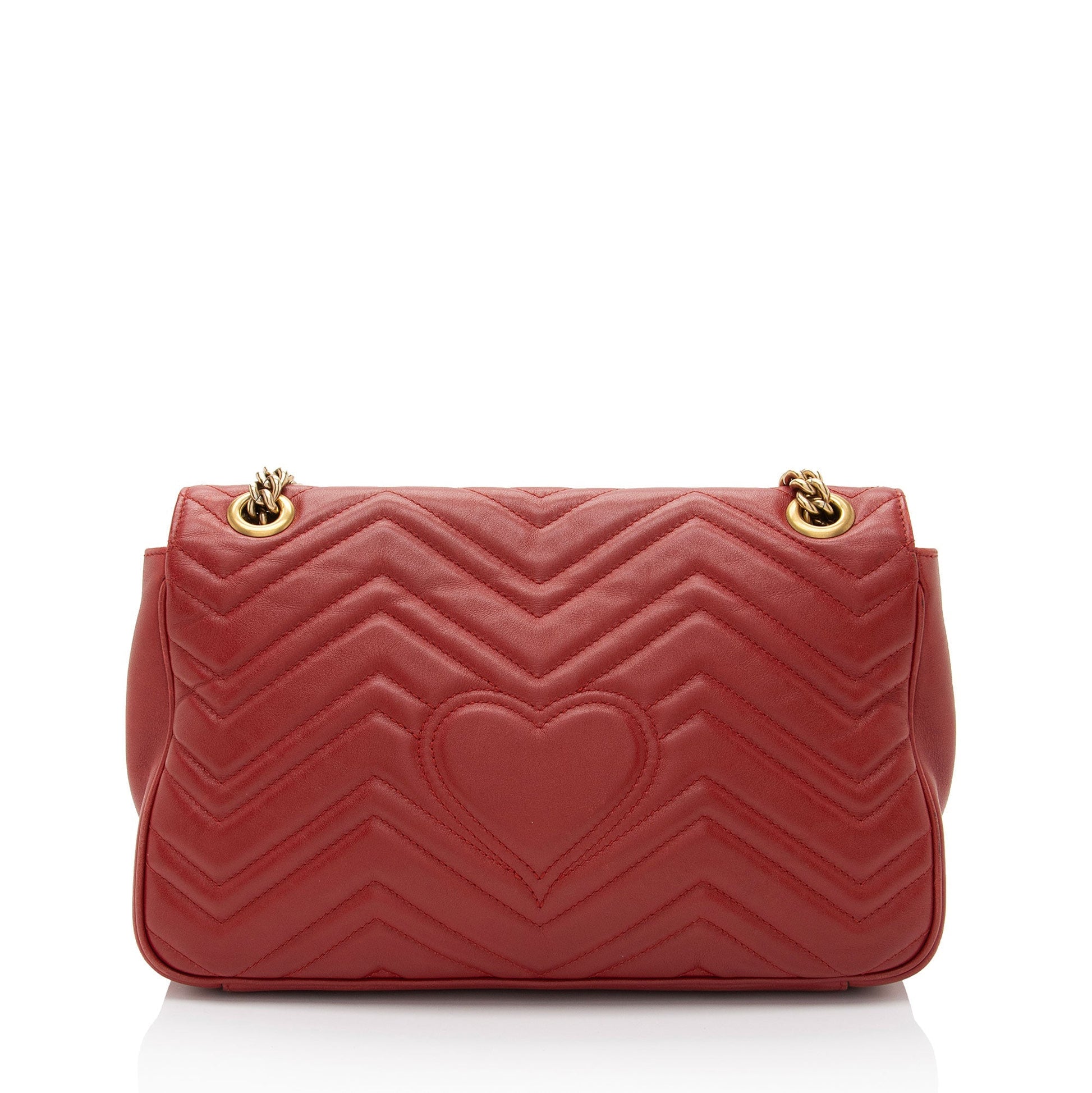 Gucci Matelasse Leather GG Marmont Medium Flap Bag (SHF-nwt9t4)