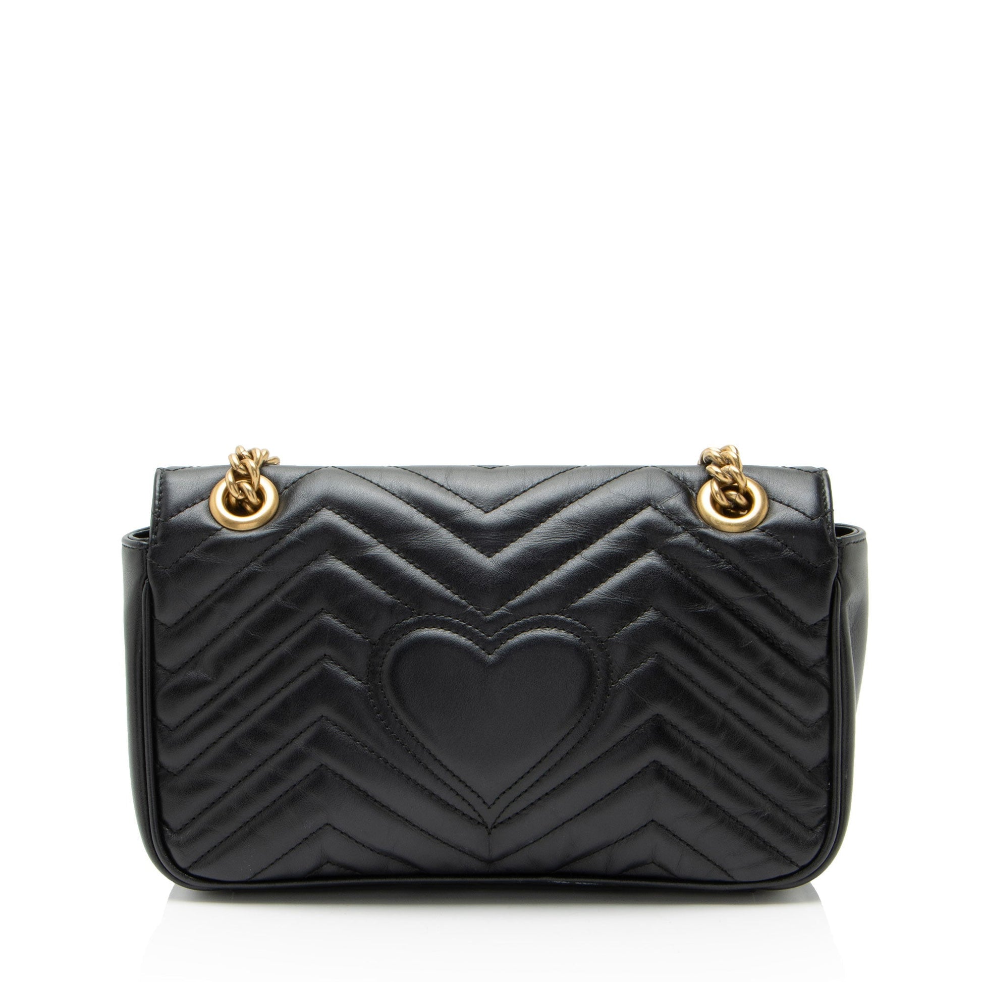 Gucci Matelasse Leather GG Marmont Medium Flap Bag