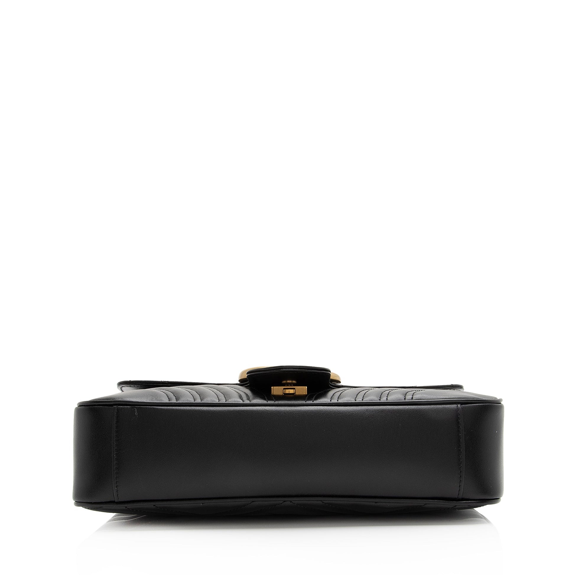 Gucci Matelasse Leather GG Marmont Medium Shoulder Bag (SHF-23019)