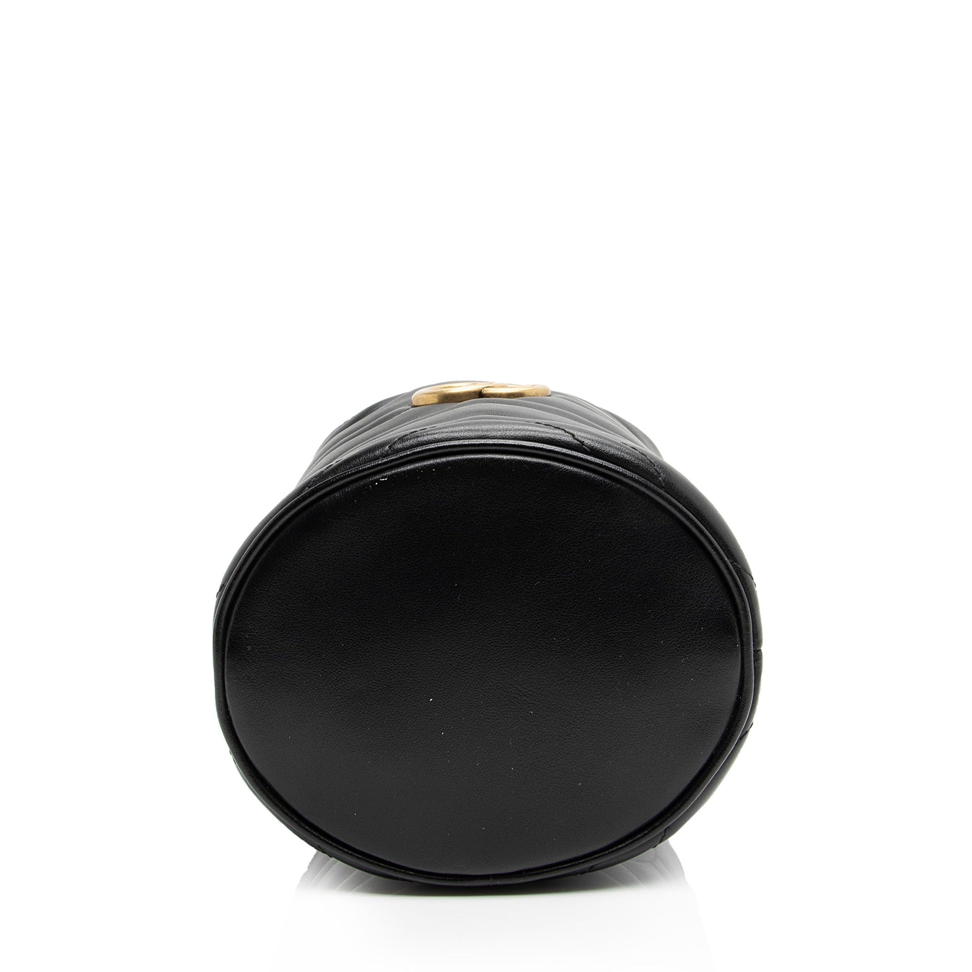 Gucci Matelasse Leather GG Marmont Mini Bucket Bag (SHF-81NEzE)