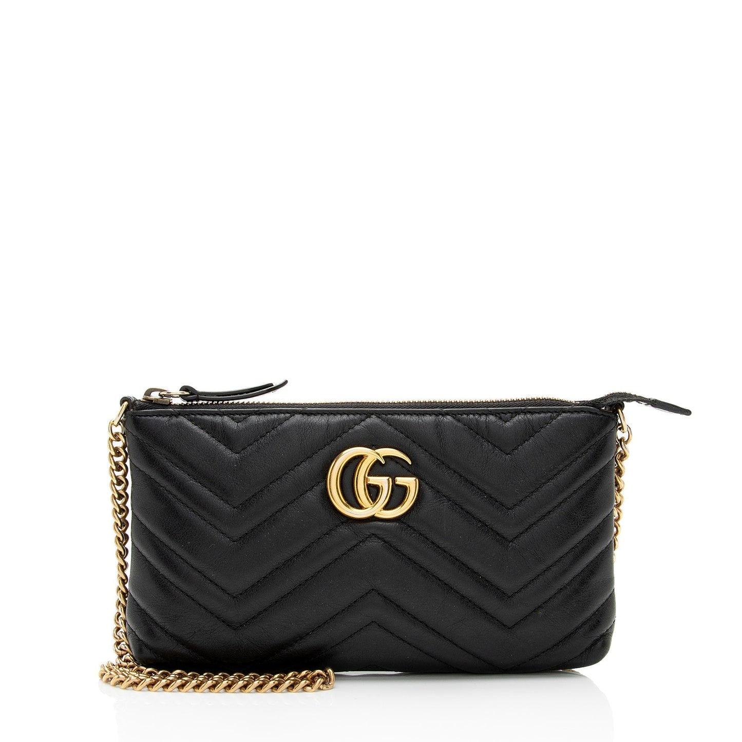 Gucci Monogram Chain Leather Crossbody