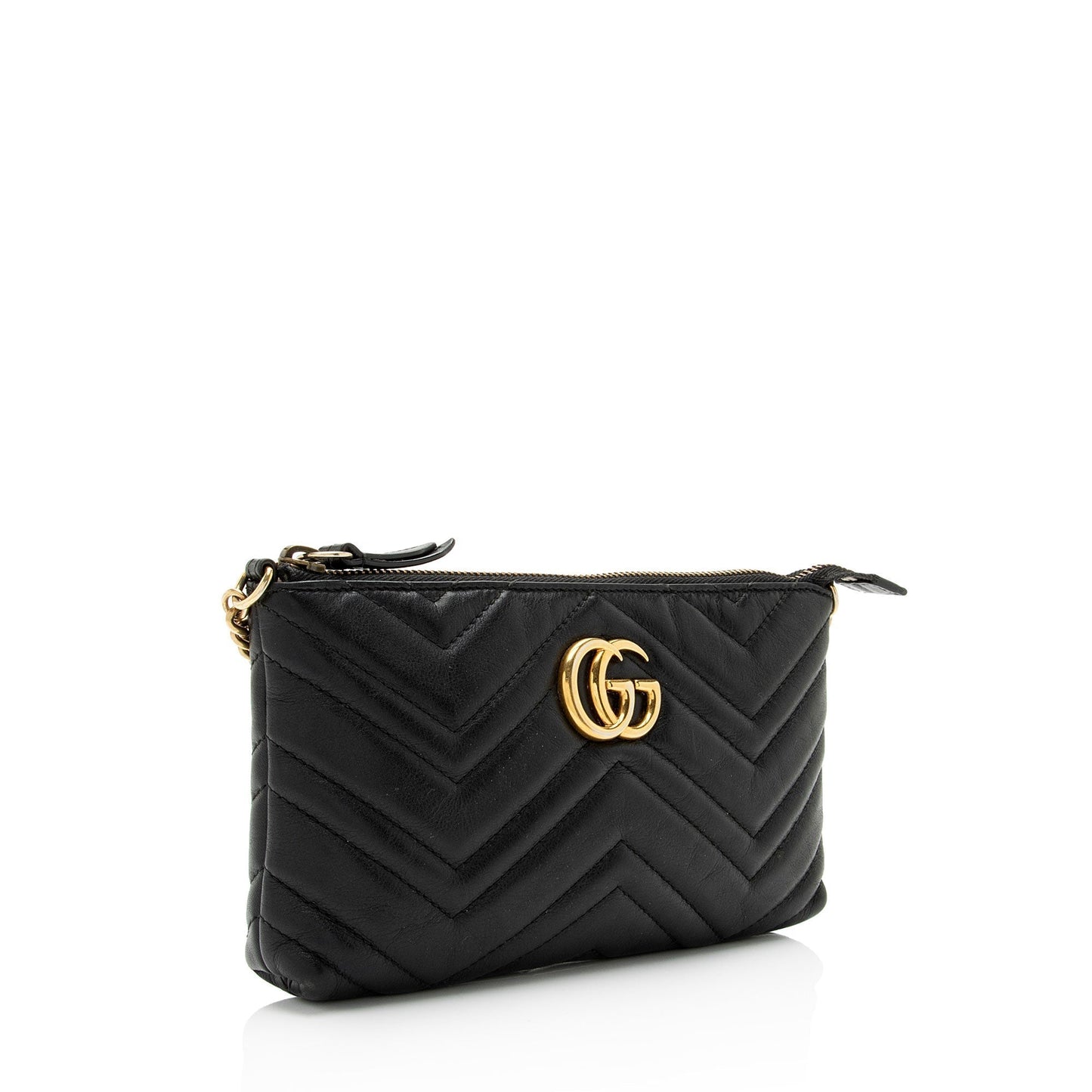 Gucci Monogram Chain Leather Crossbody