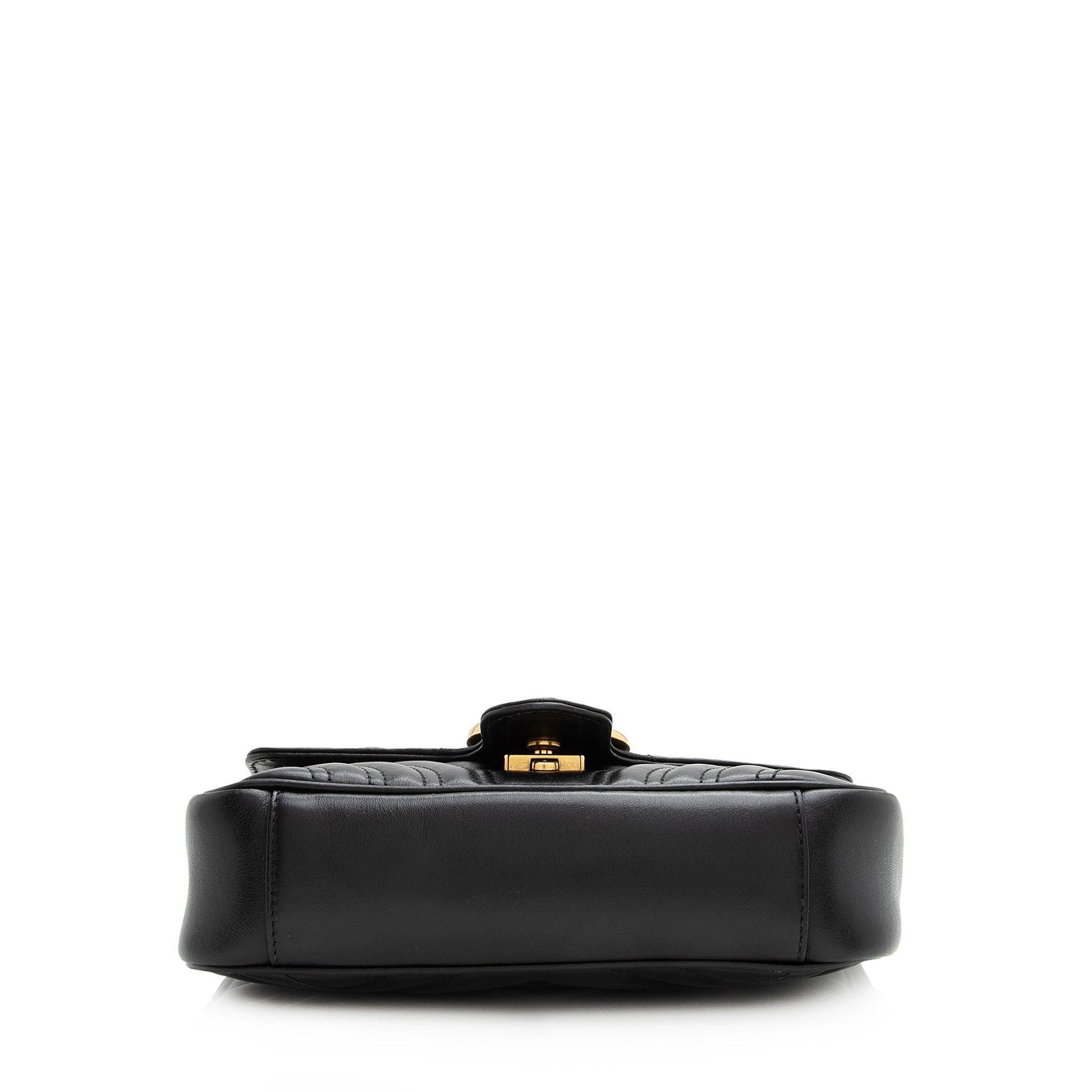 Gucci Matelasse Leather GG Marmont Mini Shoulder Bag (SHF-22608)