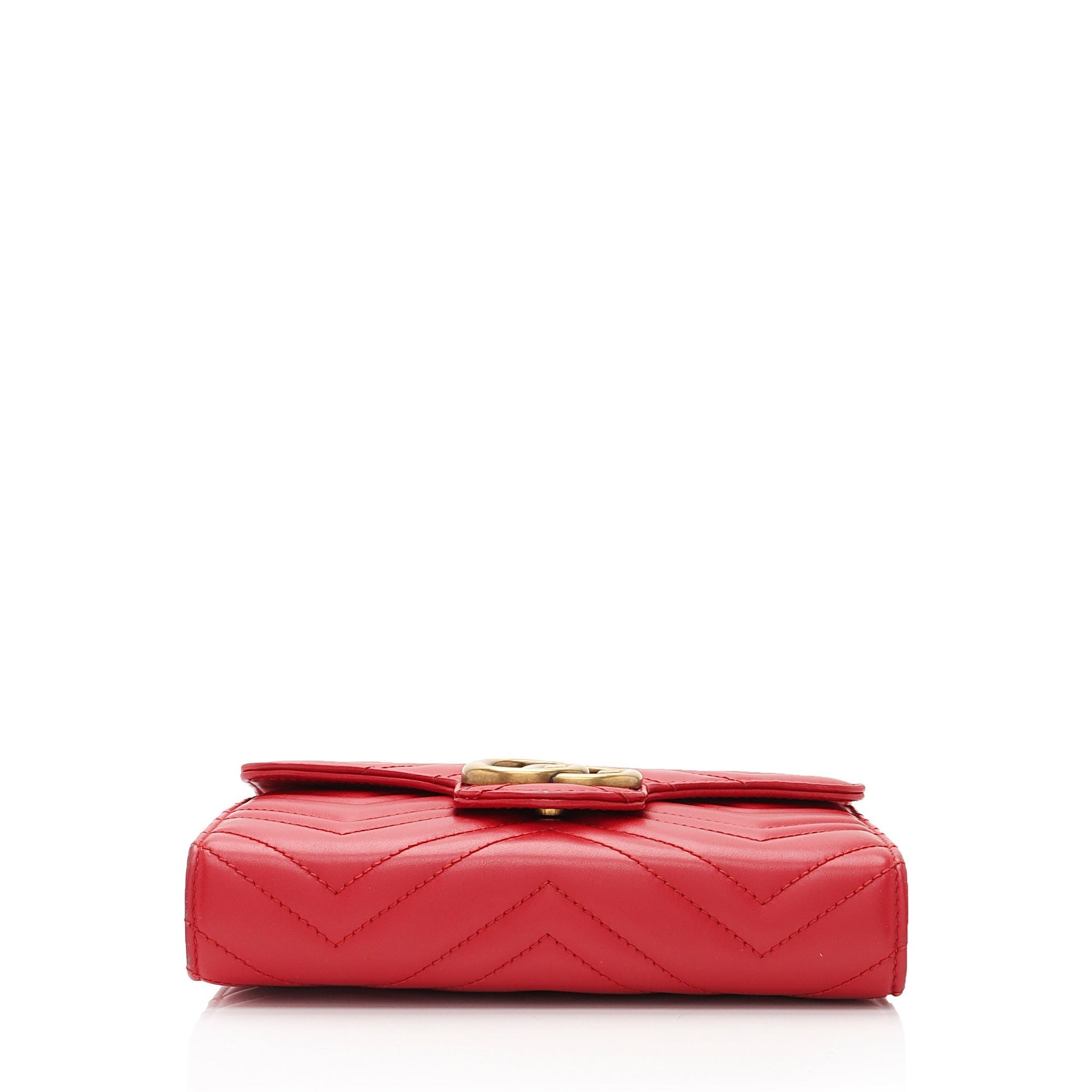 Gucci Matelasse Leather GG Marmont Mini Wallet on Chain Bag (SHF-2R5i8G)