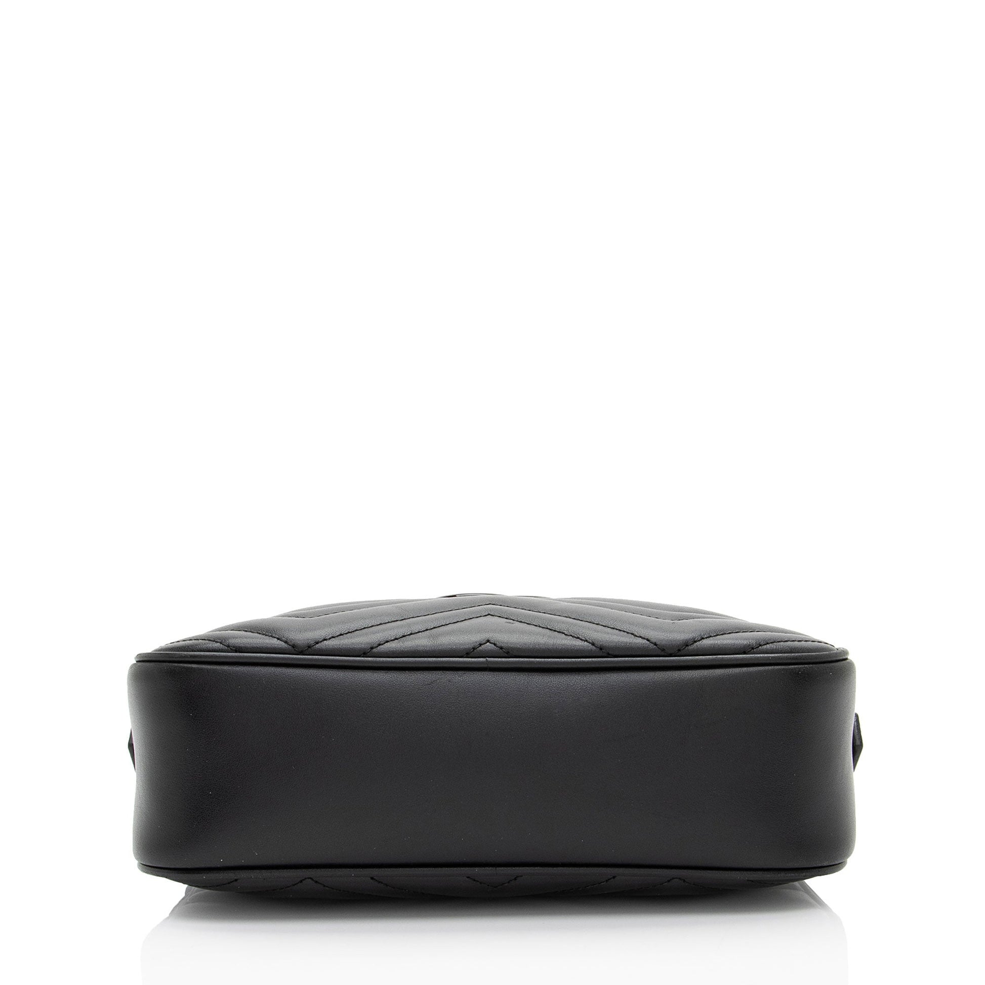 Gucci Matelasse Leather Monochrome GG Marmont Small Camera Bag