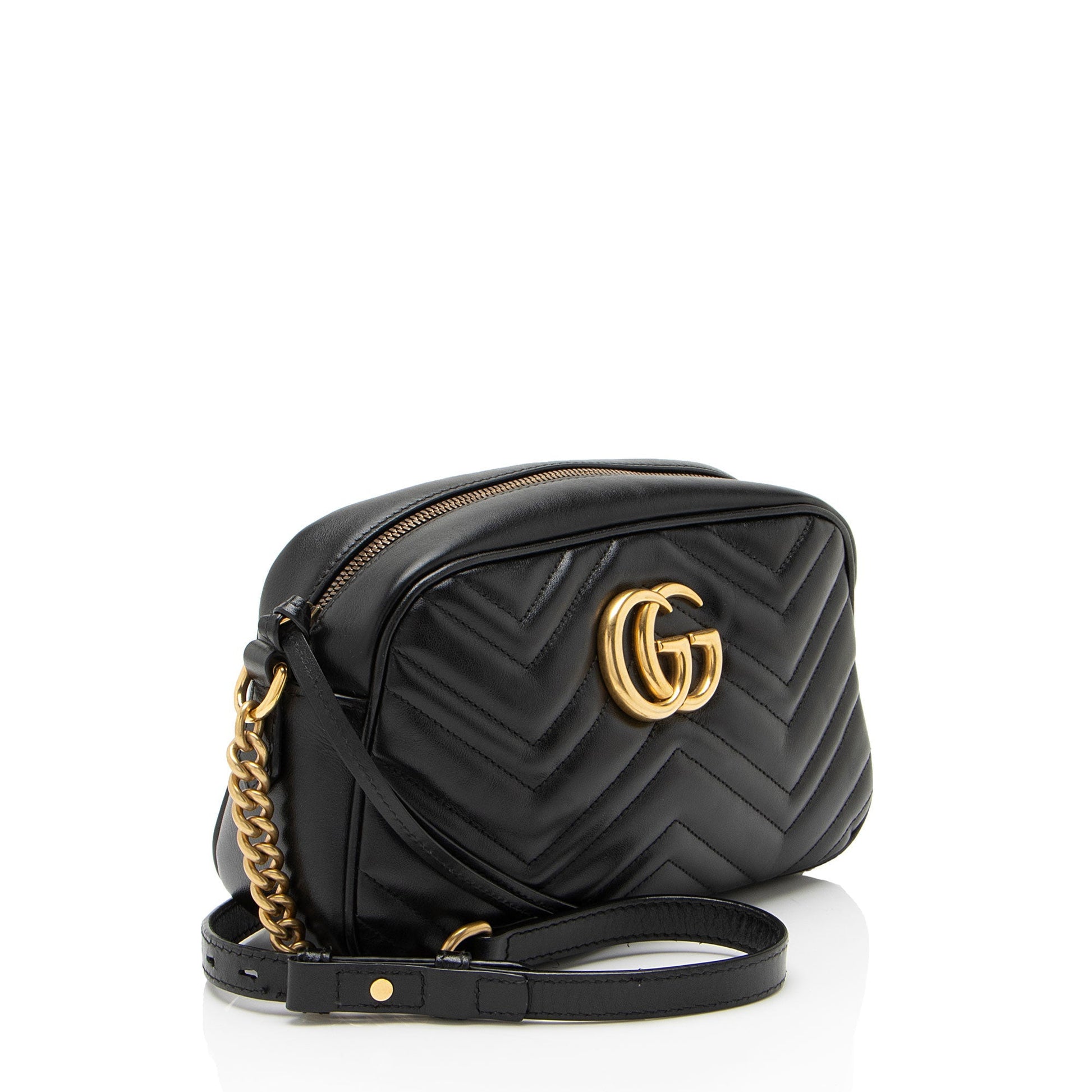 Gucci Matelasse Leather GG Marmont Small Camera Bag