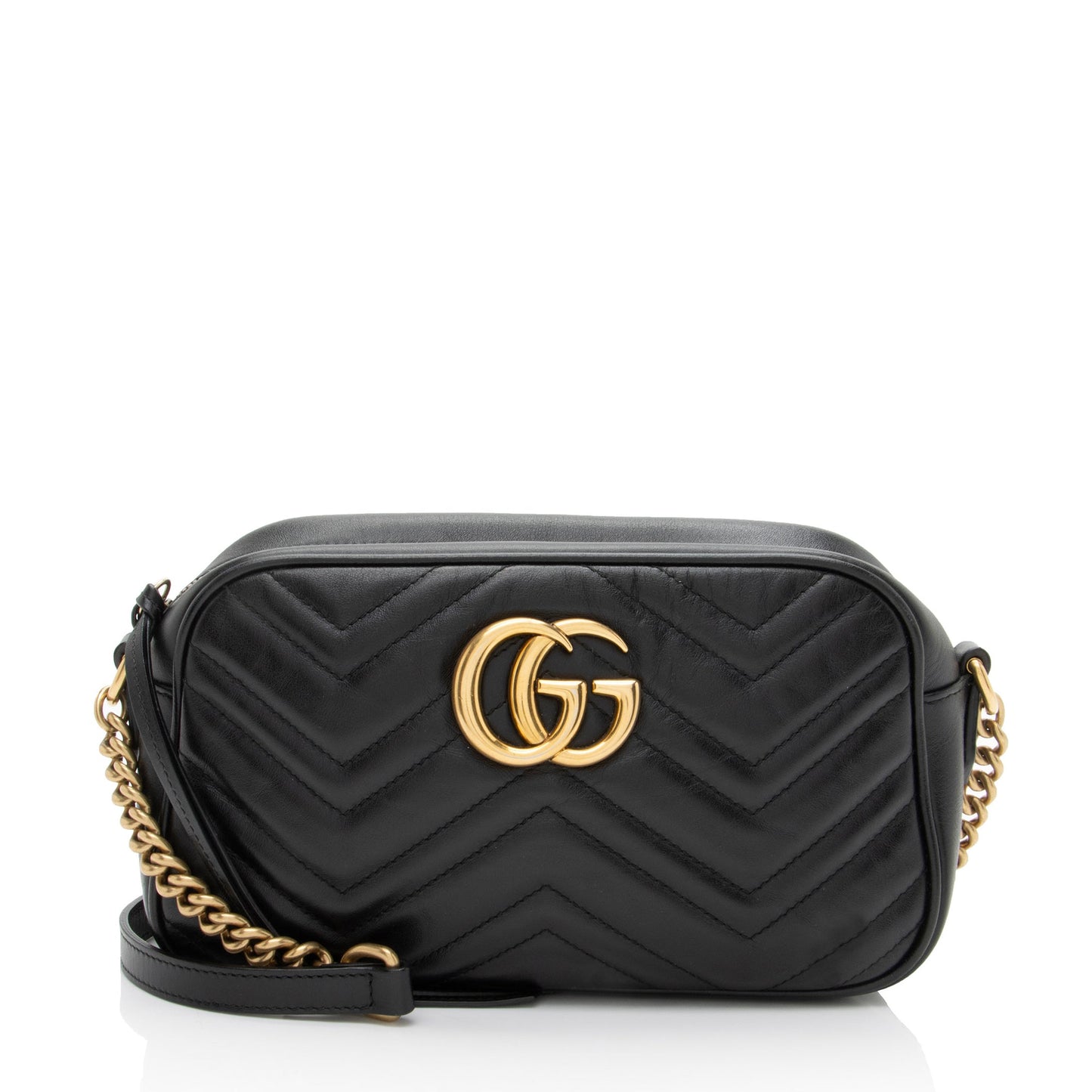 Gucci Matelasse Leather GG Marmont Small Camera Bag