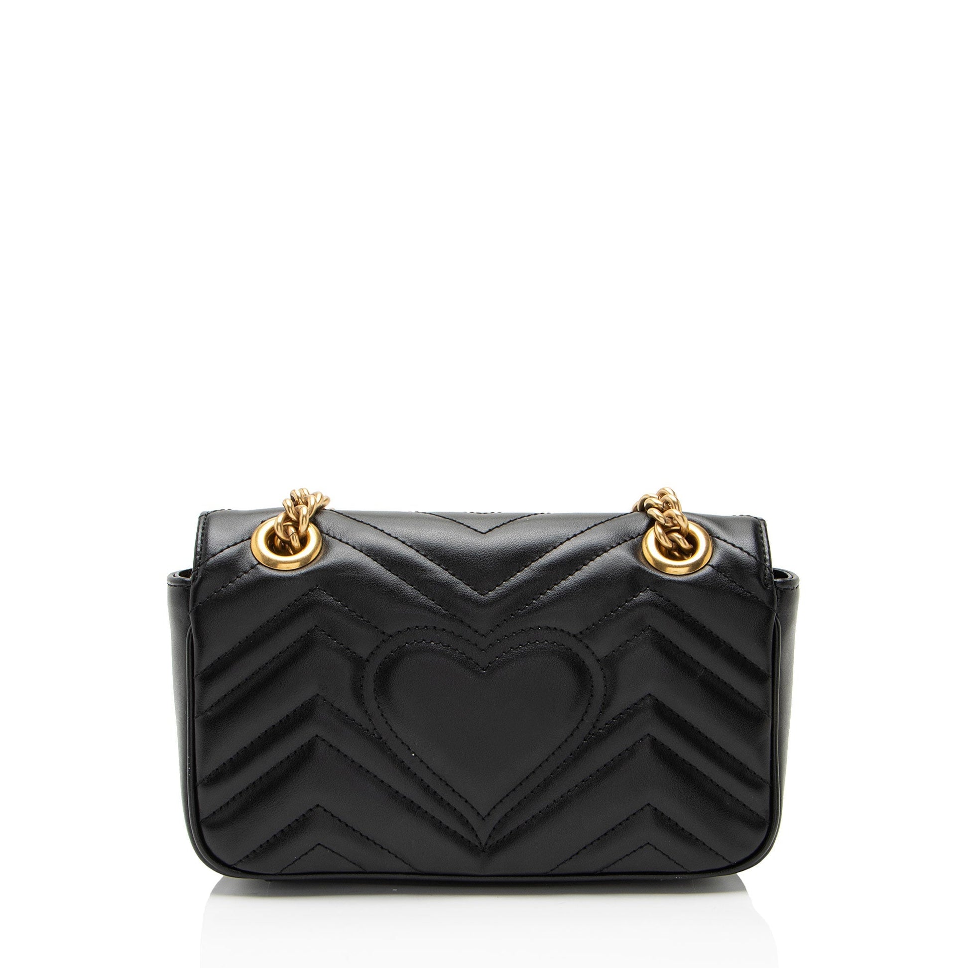 Gucci Matelasse Leather GG Marmont Small Flap Bag