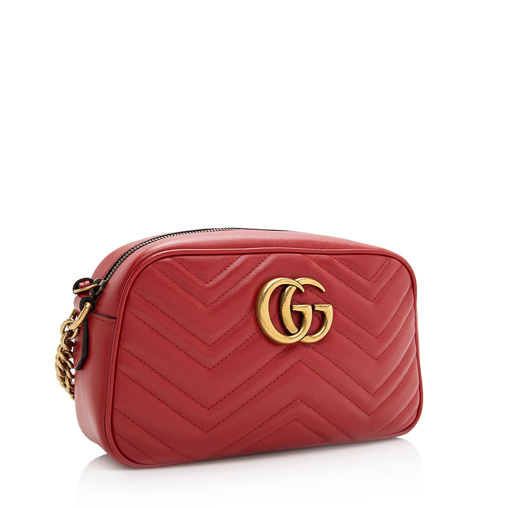 Gucci Matelasse Leather GG Marmont Small Shoulder Bag (SHF-20476)