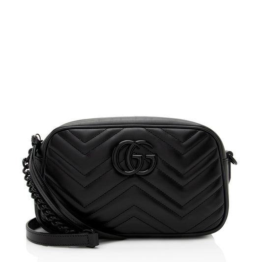 Gucci Matelasse Leather GG Marmont Small Shoulder Bag (SHF-sIFM1C)