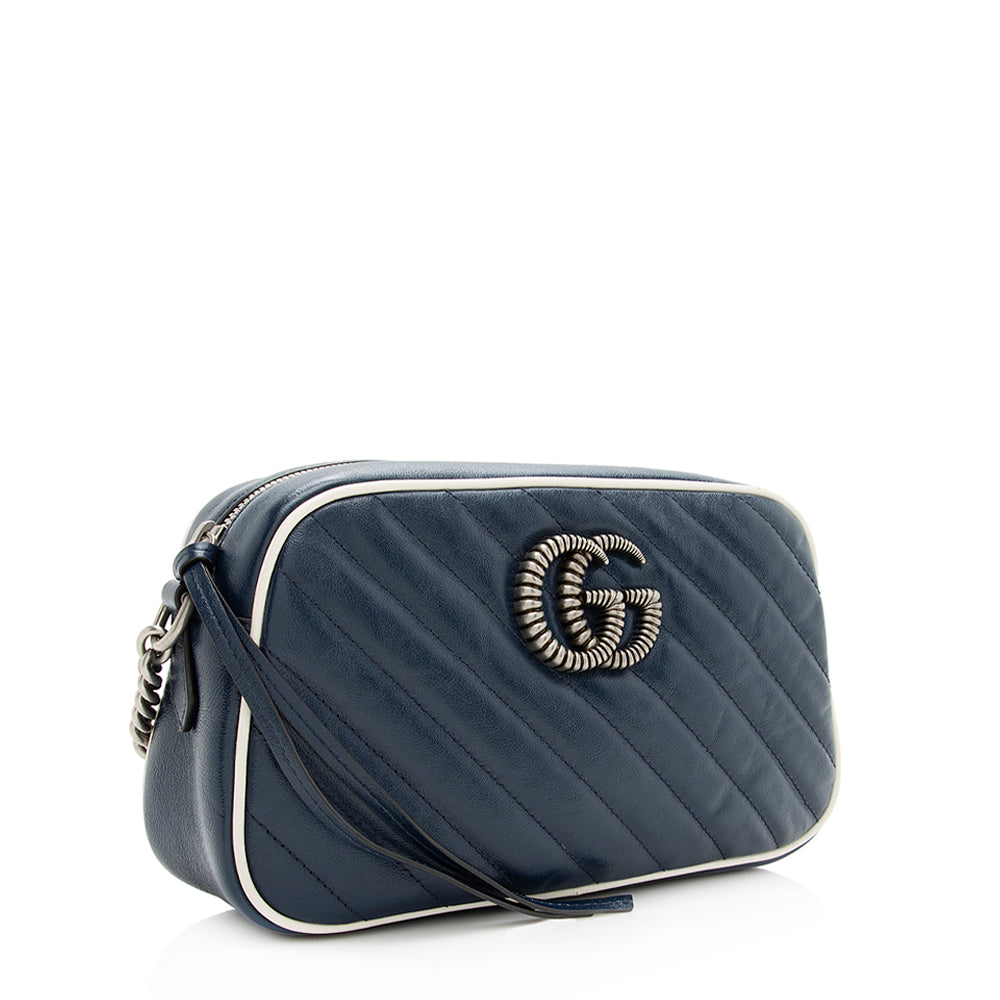 Gucci Matelasse Leather GG Marmont Small Torchon Shoulder Bag (SHF-20116)