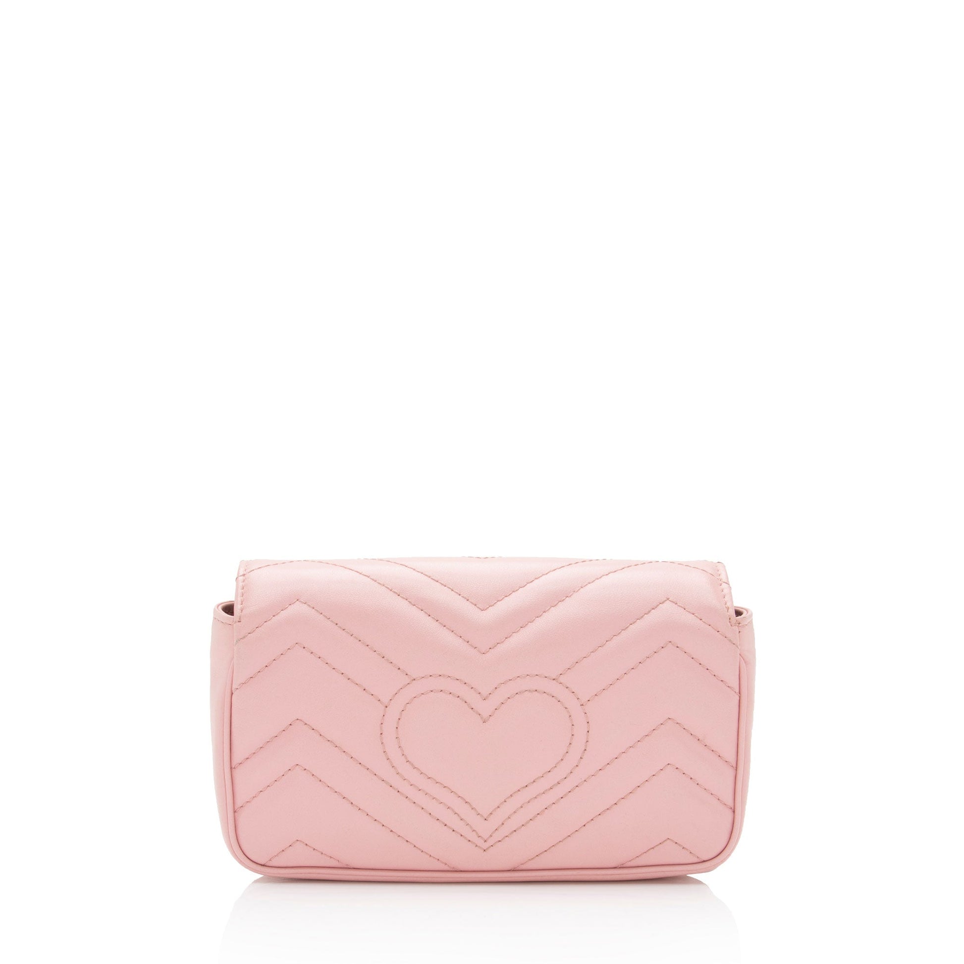 Gucci Matelasse Leather GG Marmont Super Mini Flap Bag (SHF-YnNOt3)
