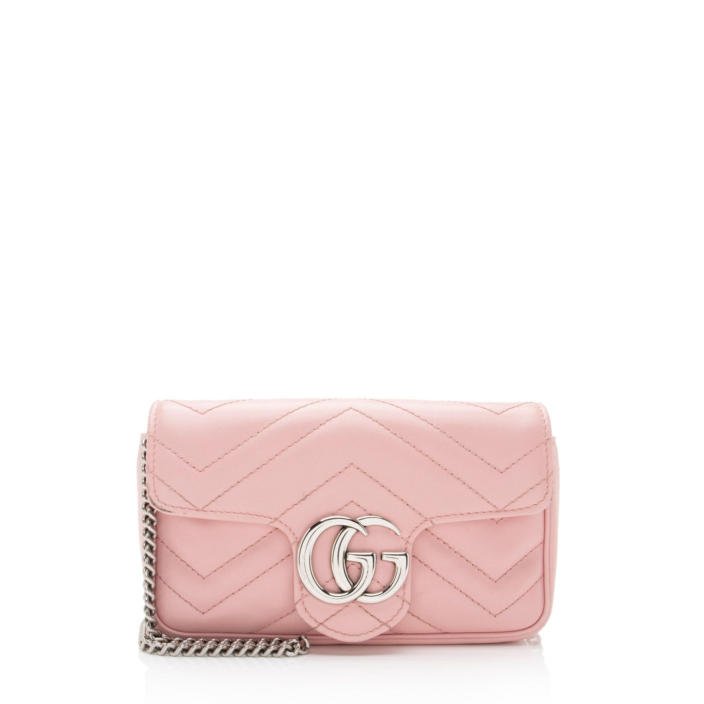 Gucci Matelasse Leather GG Marmont Super Mini Flap Bag (SHF-YnNOt3)