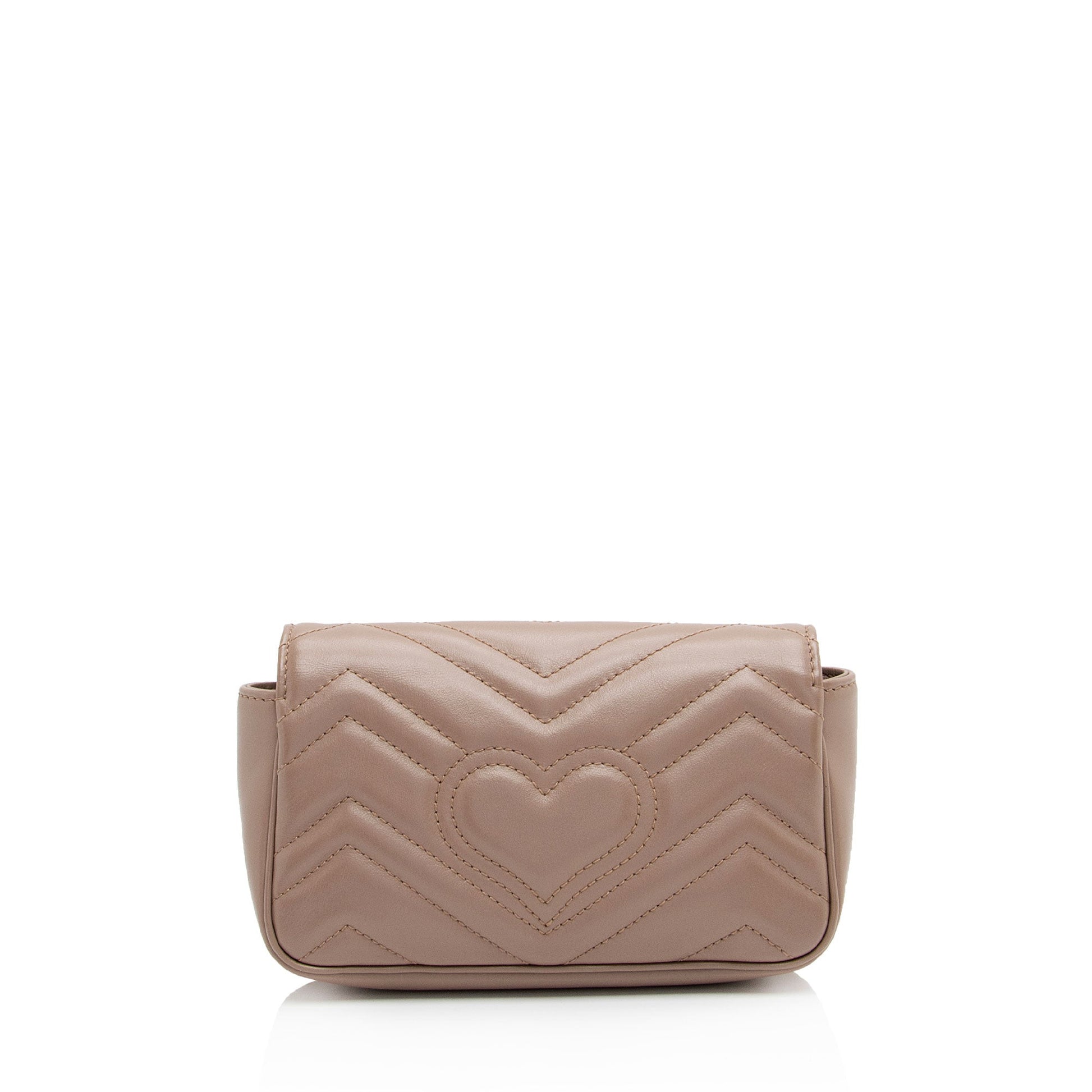 Gucci Matelasse Leather GG Marmont Super Mini Flap Bag - FINAL SALE (SHF-YgIgn9)