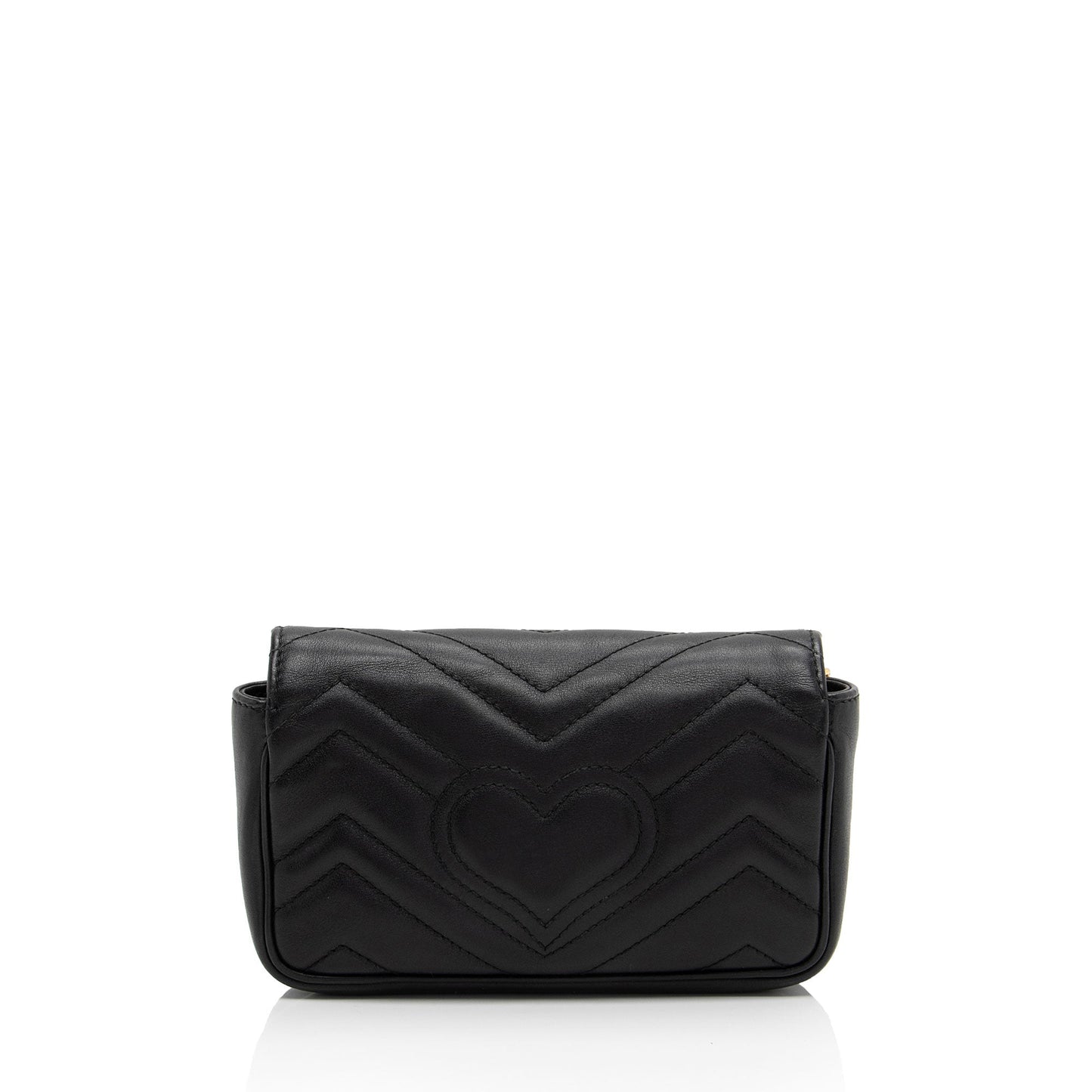 Gucci Matelasse Leather GG Marmont Super Mini Flap Bag (SHF-yBfrwz)