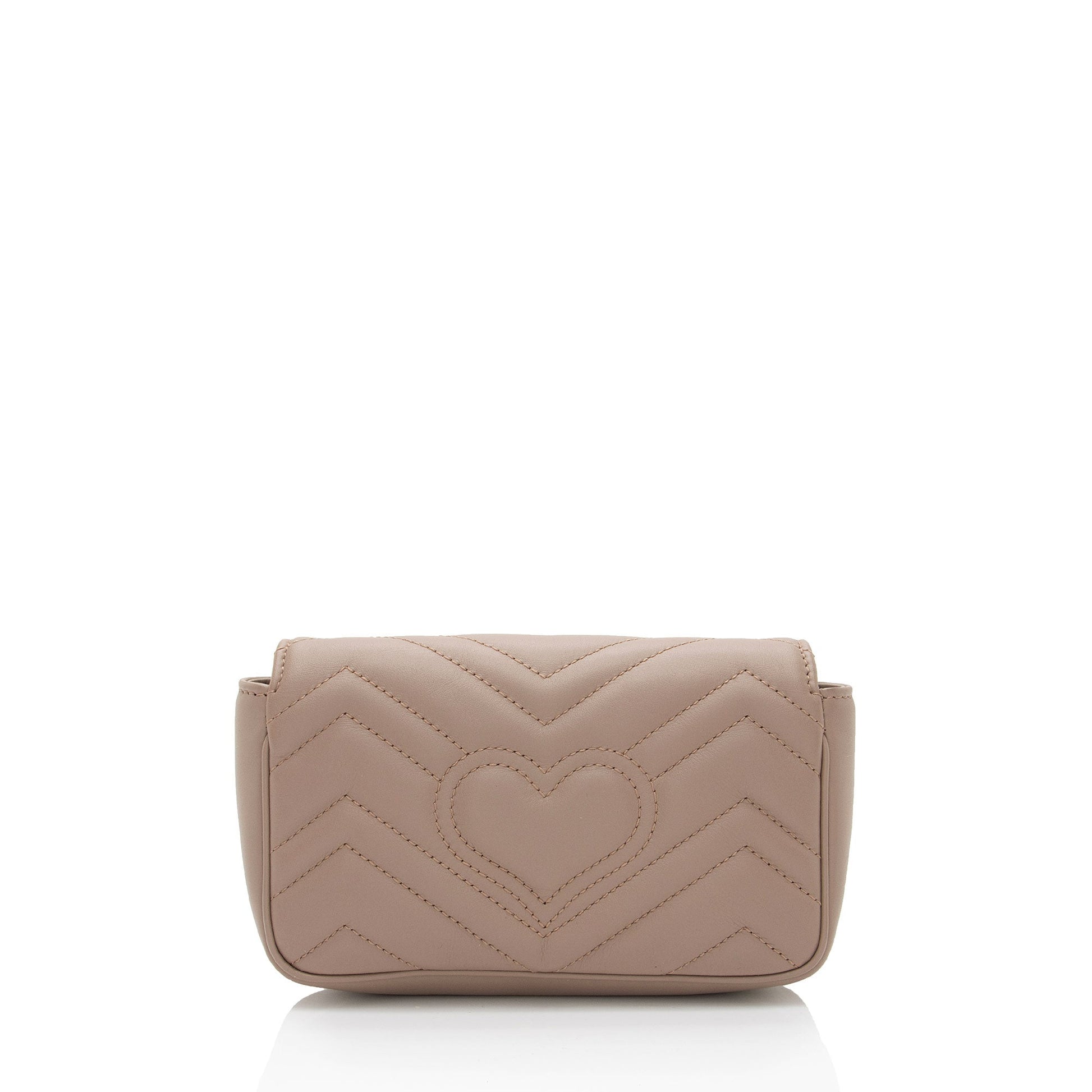 Gucci Matelasse Leather GG Marmont Super Mini Flap Bag