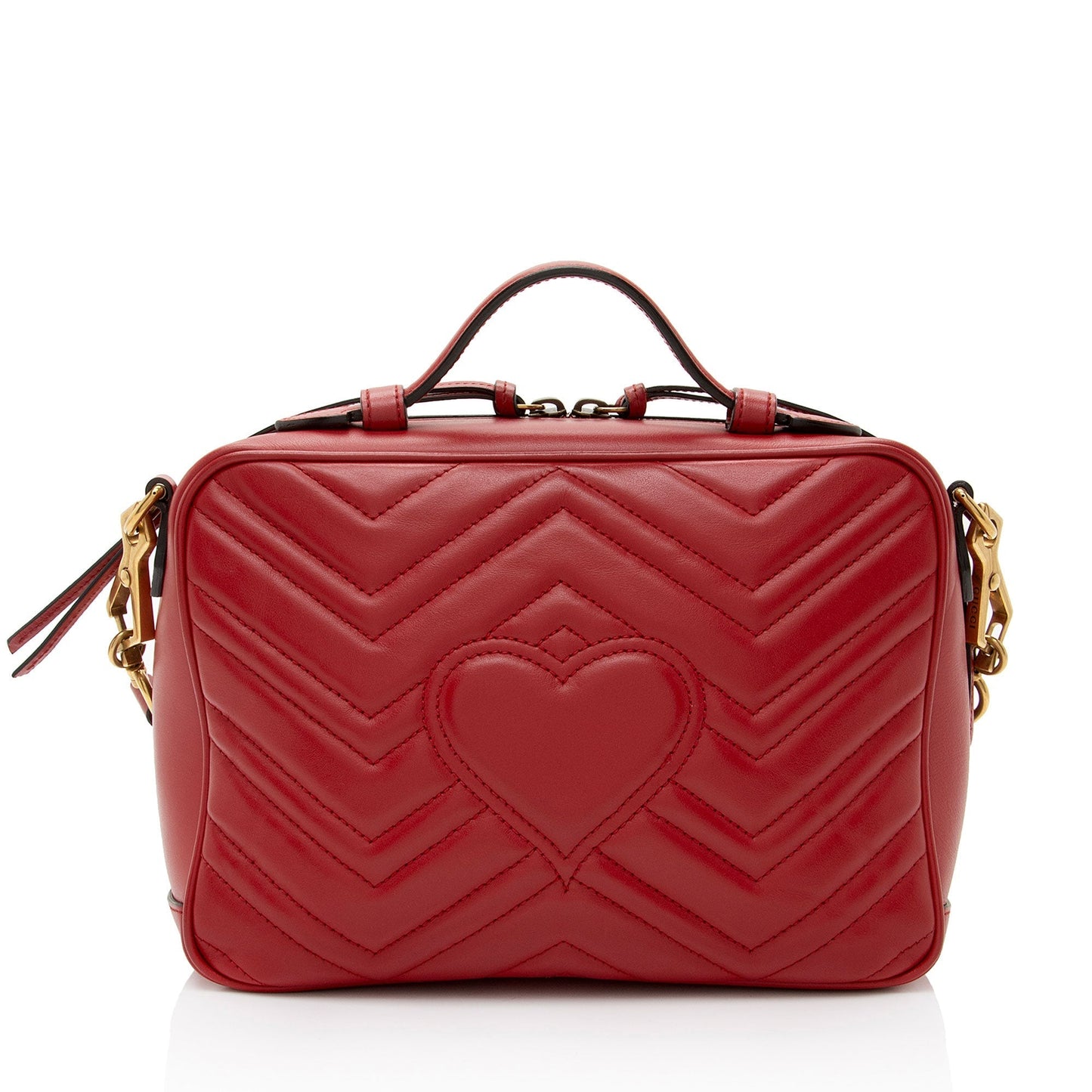 Gucci Nylon Leather Top Handle Crossbody
