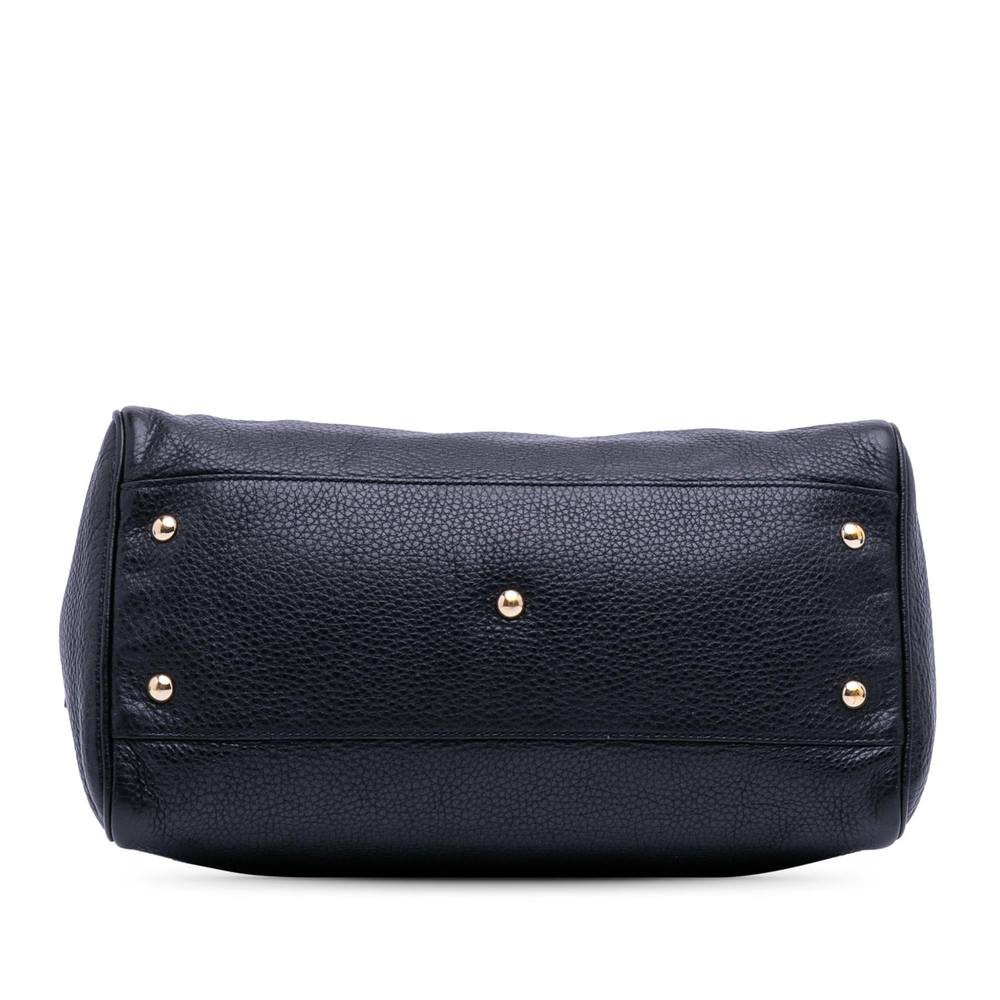 Gucci Medium Calfskin Bamboo Shopper Boston Bag