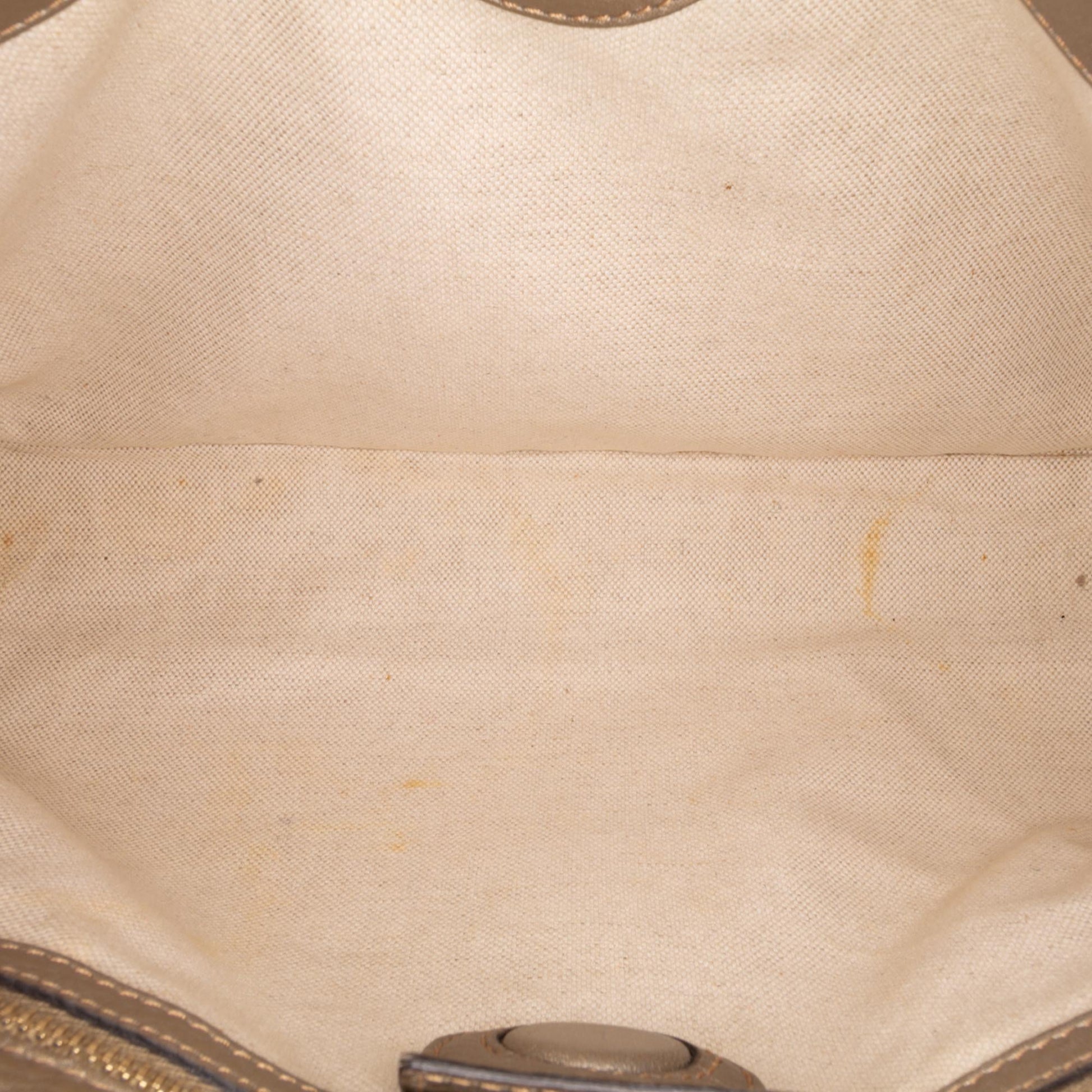 Gucci Medium Calfskin Bamboo Shopper Satchel