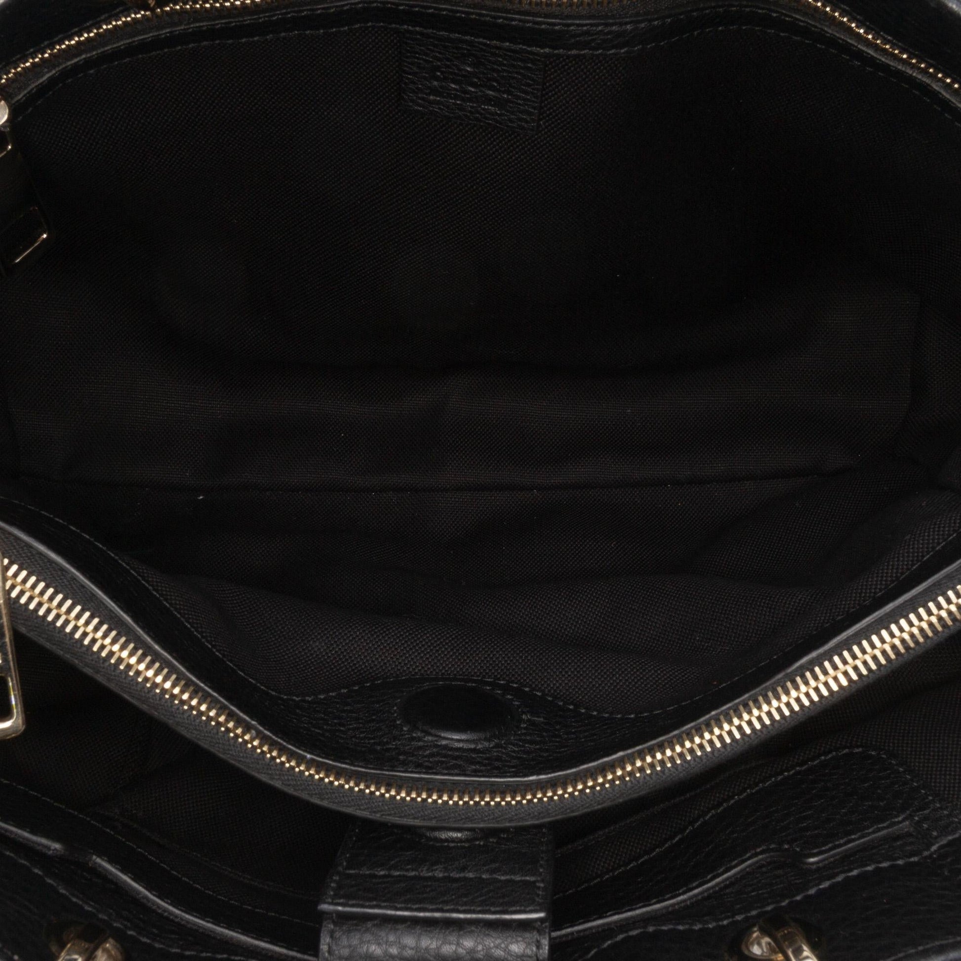 Gucci Medium Calfskin Bamboo Shopper Satchel