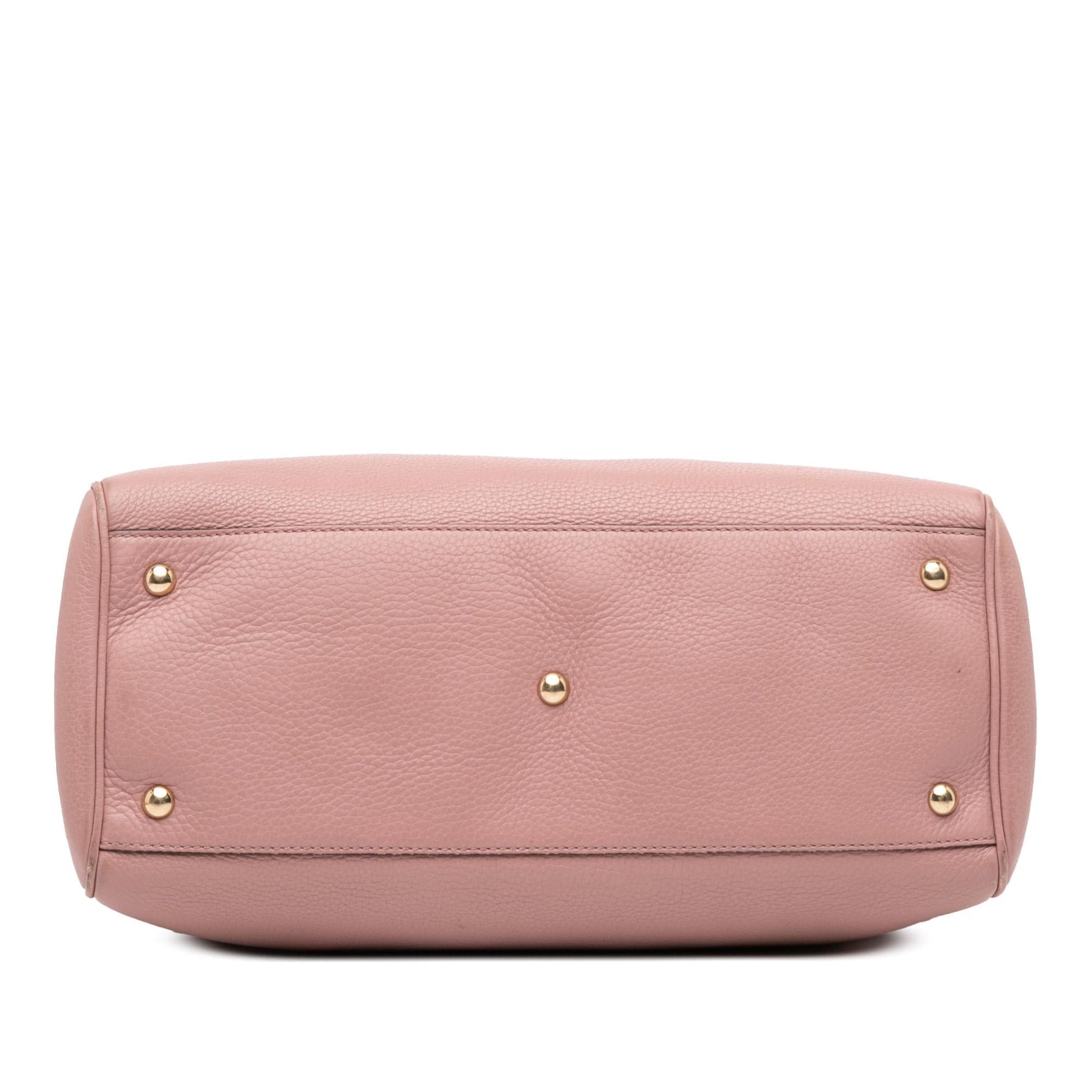 Gucci Medium Calfskin Bamboo Shopper Satchel