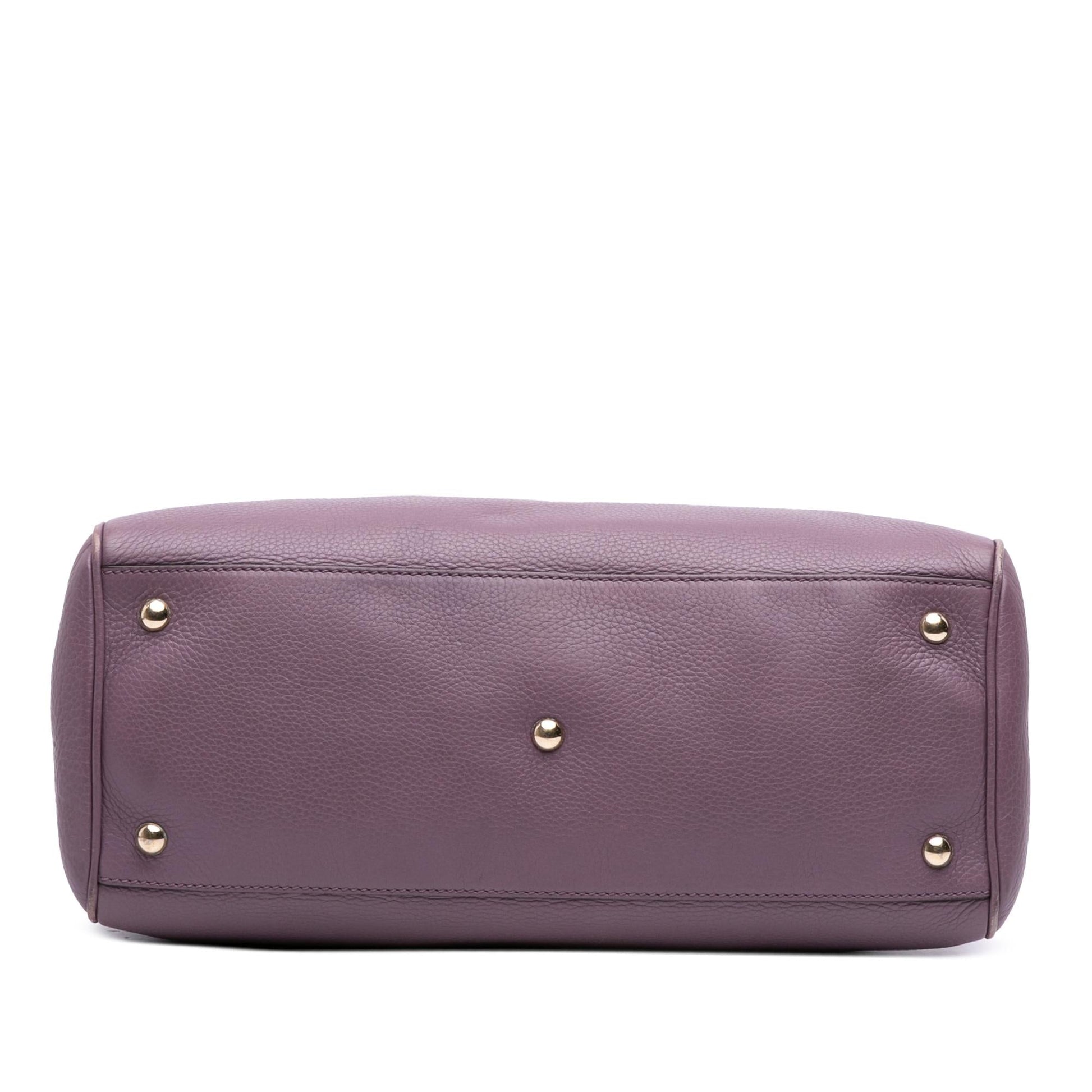 Gucci Medium Calfskin Bamboo Shopper Satchel