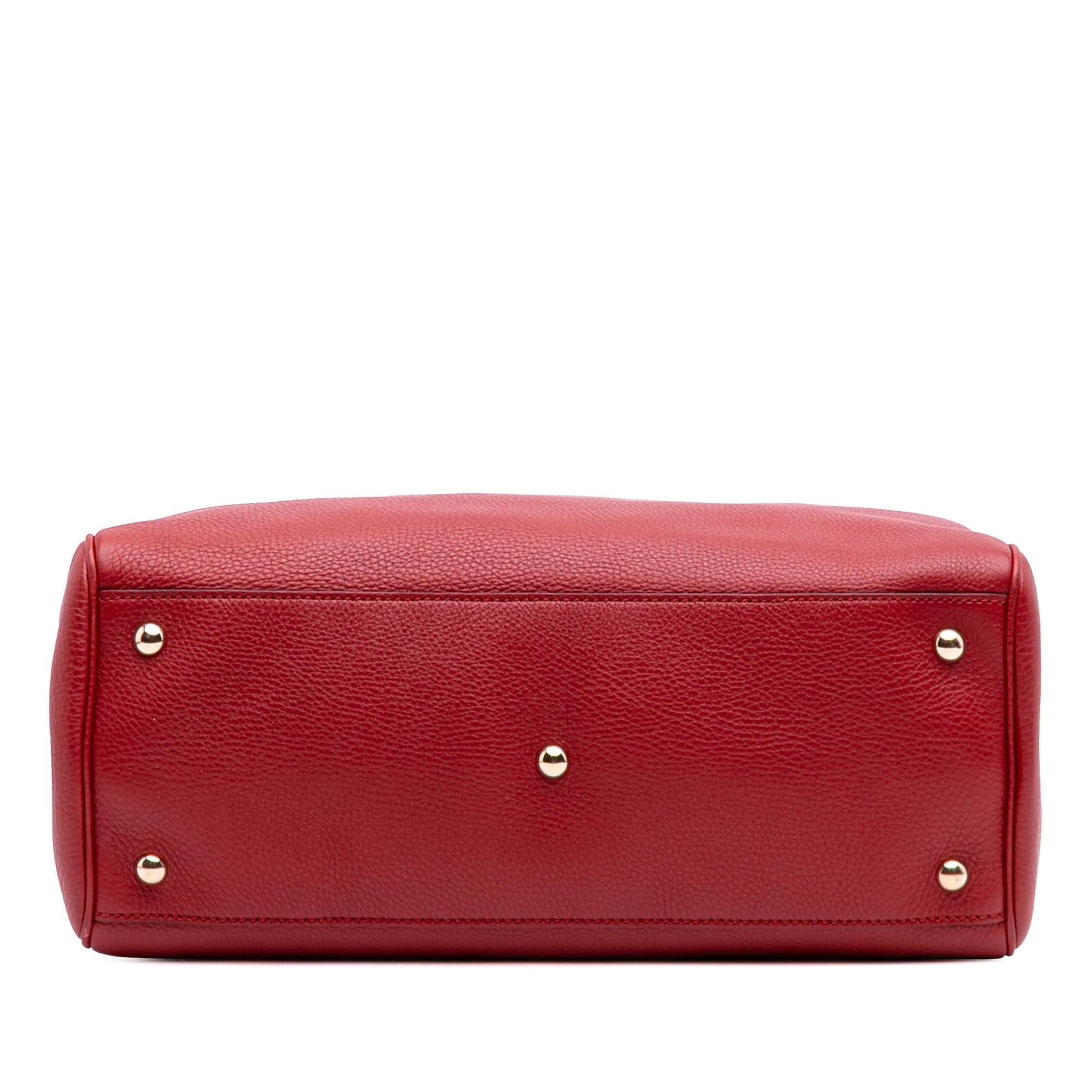 Gucci Medium Calfskin Bamboo Shopper Satchel