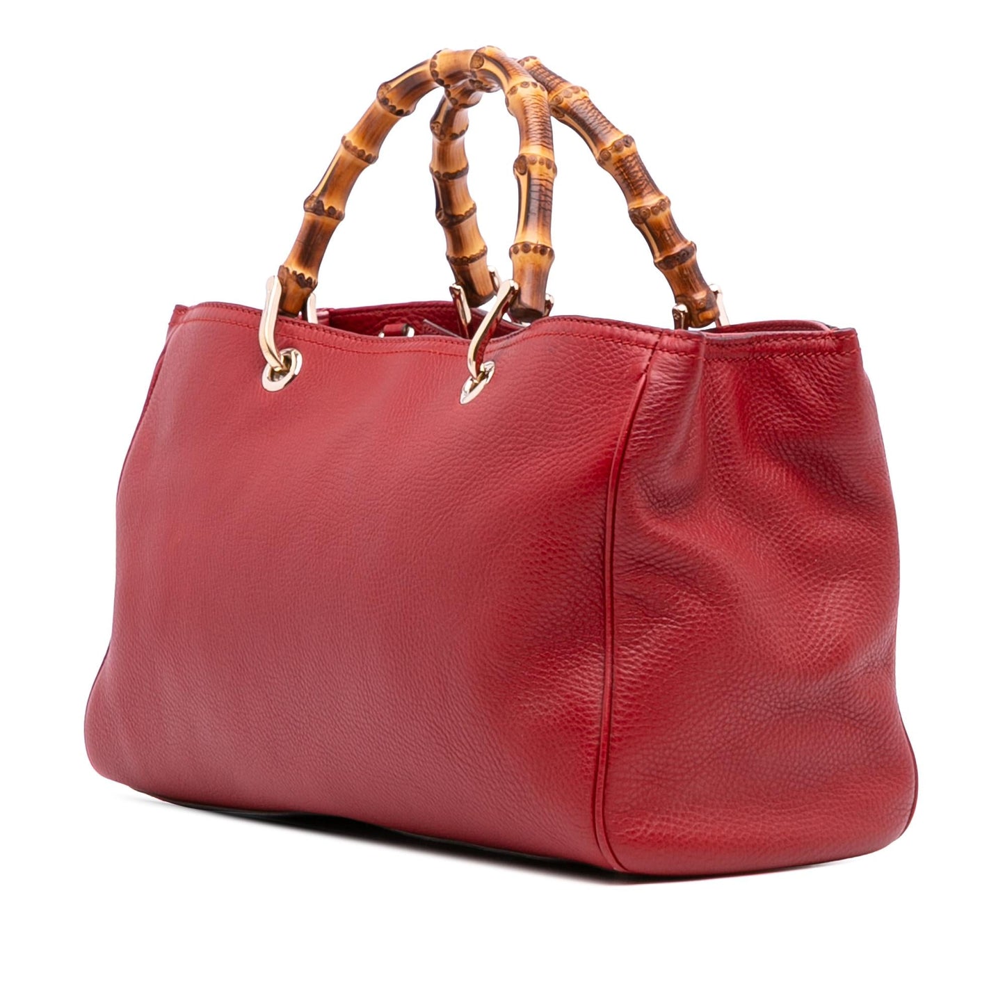 Gucci Medium Calfskin Bamboo Shopper Satchel