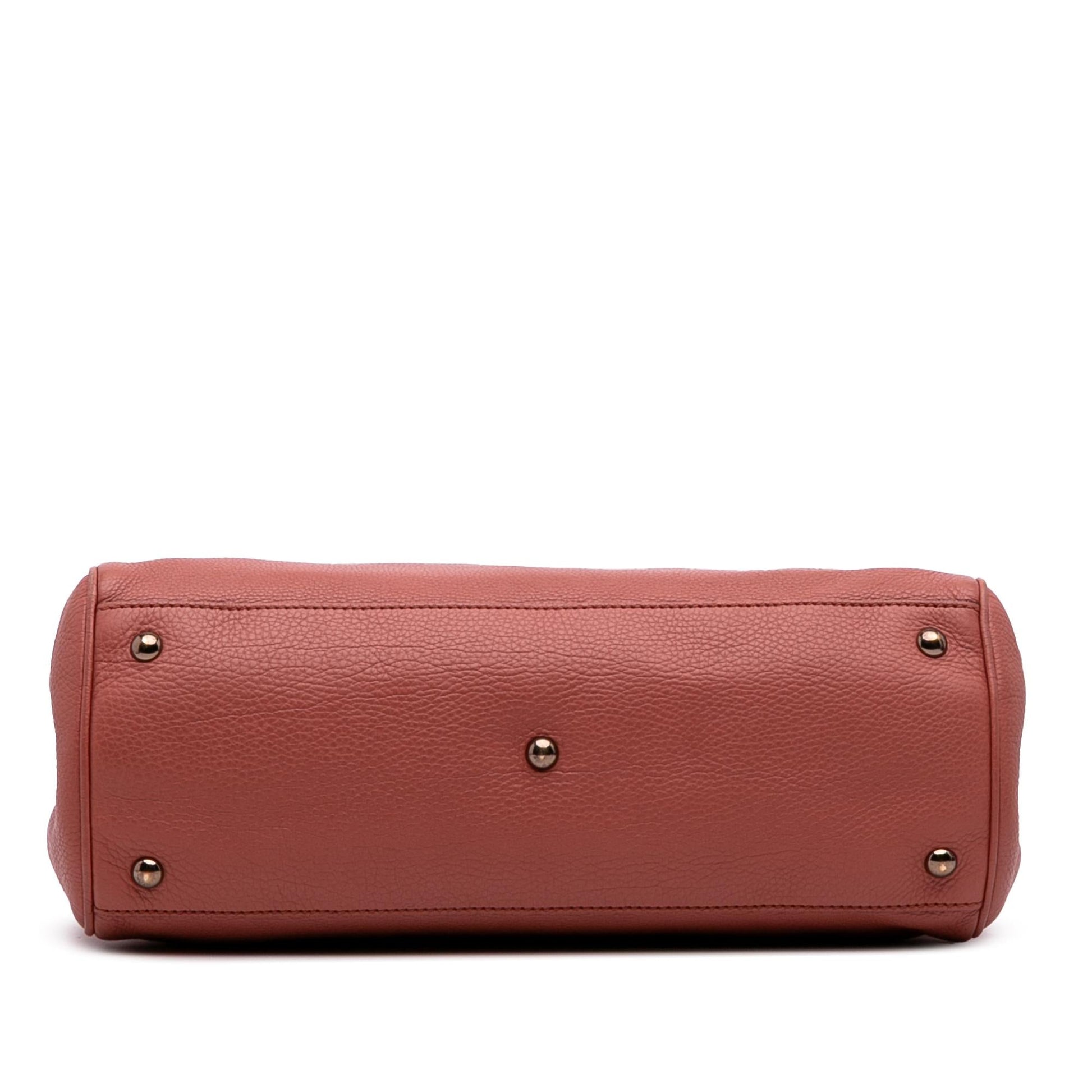 Gucci Medium Calfskin Bamboo Shopper Satchel