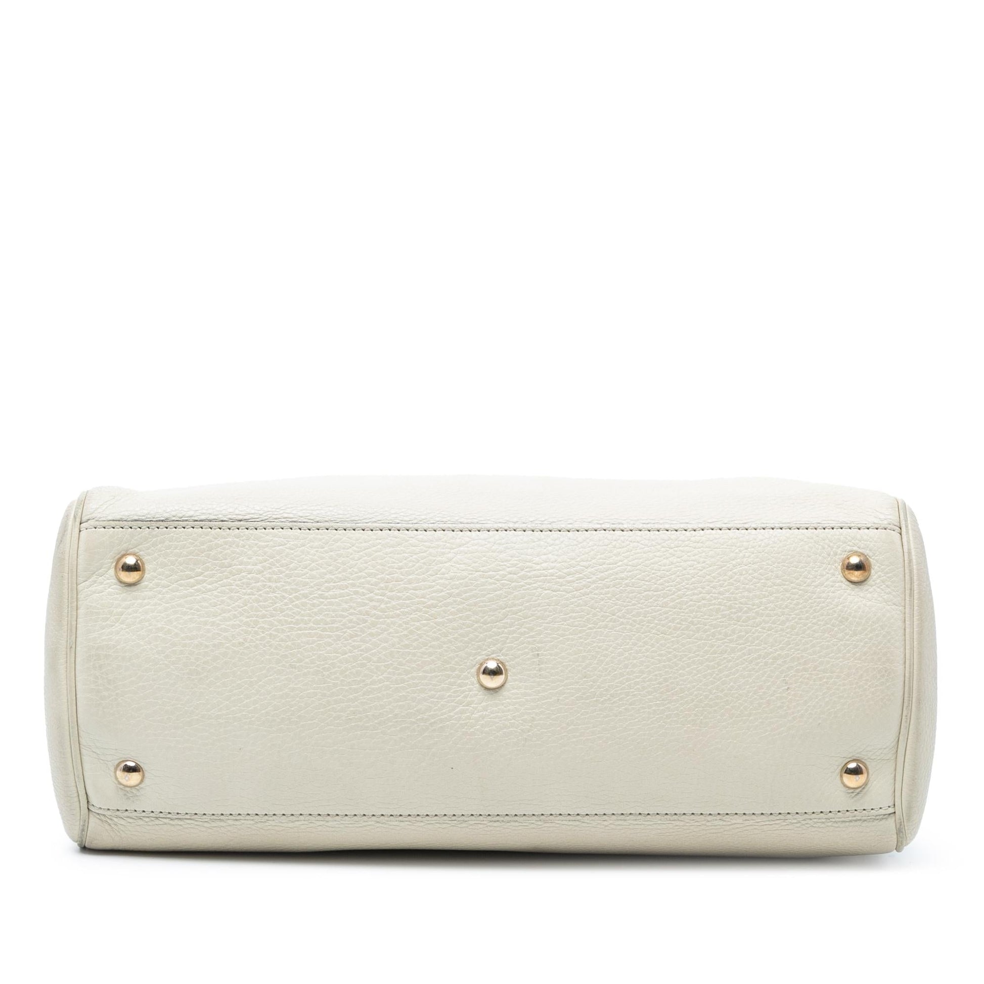 Gucci Medium Calfskin Bamboo Shopper Satchel