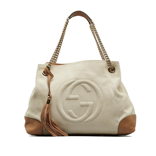 Gucci Chain Canvas Tote