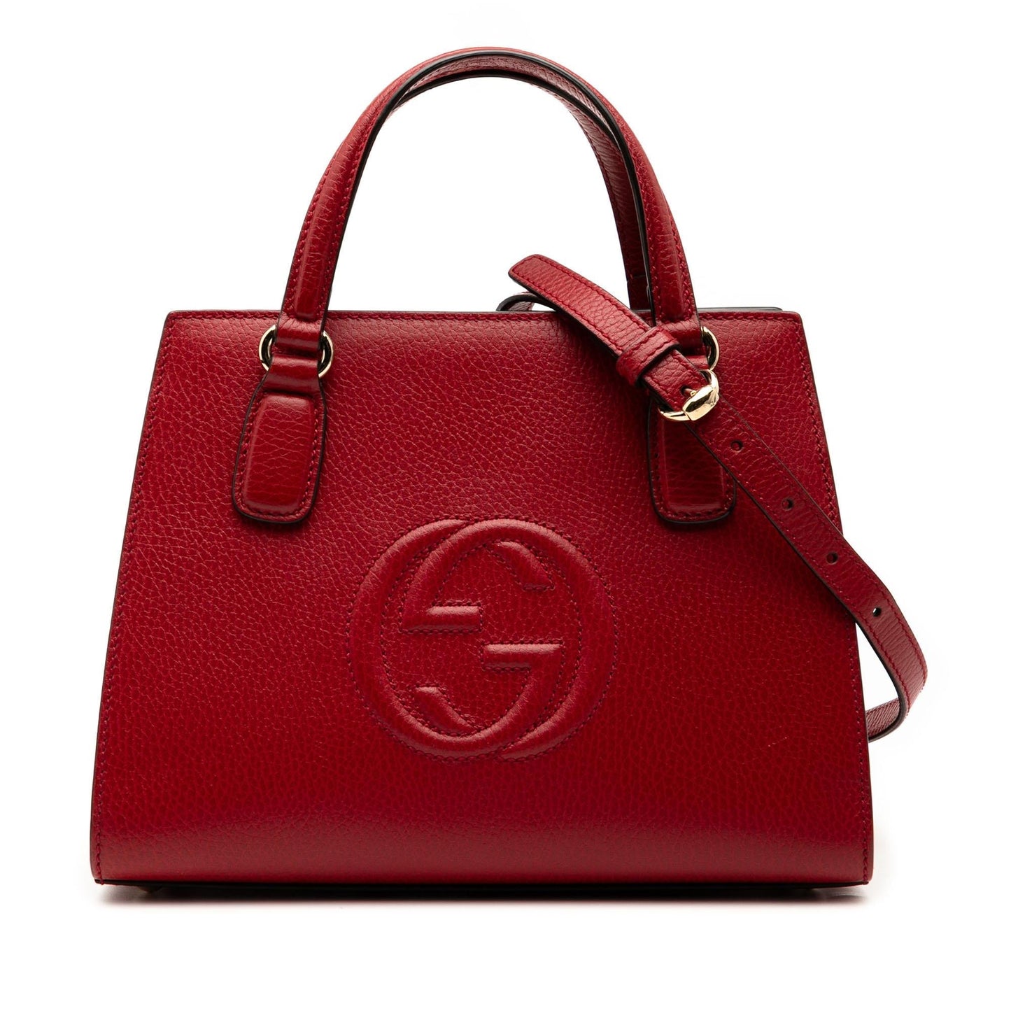 Gucci Medium Dollar Calf Soho Top Handle Convertible Tote