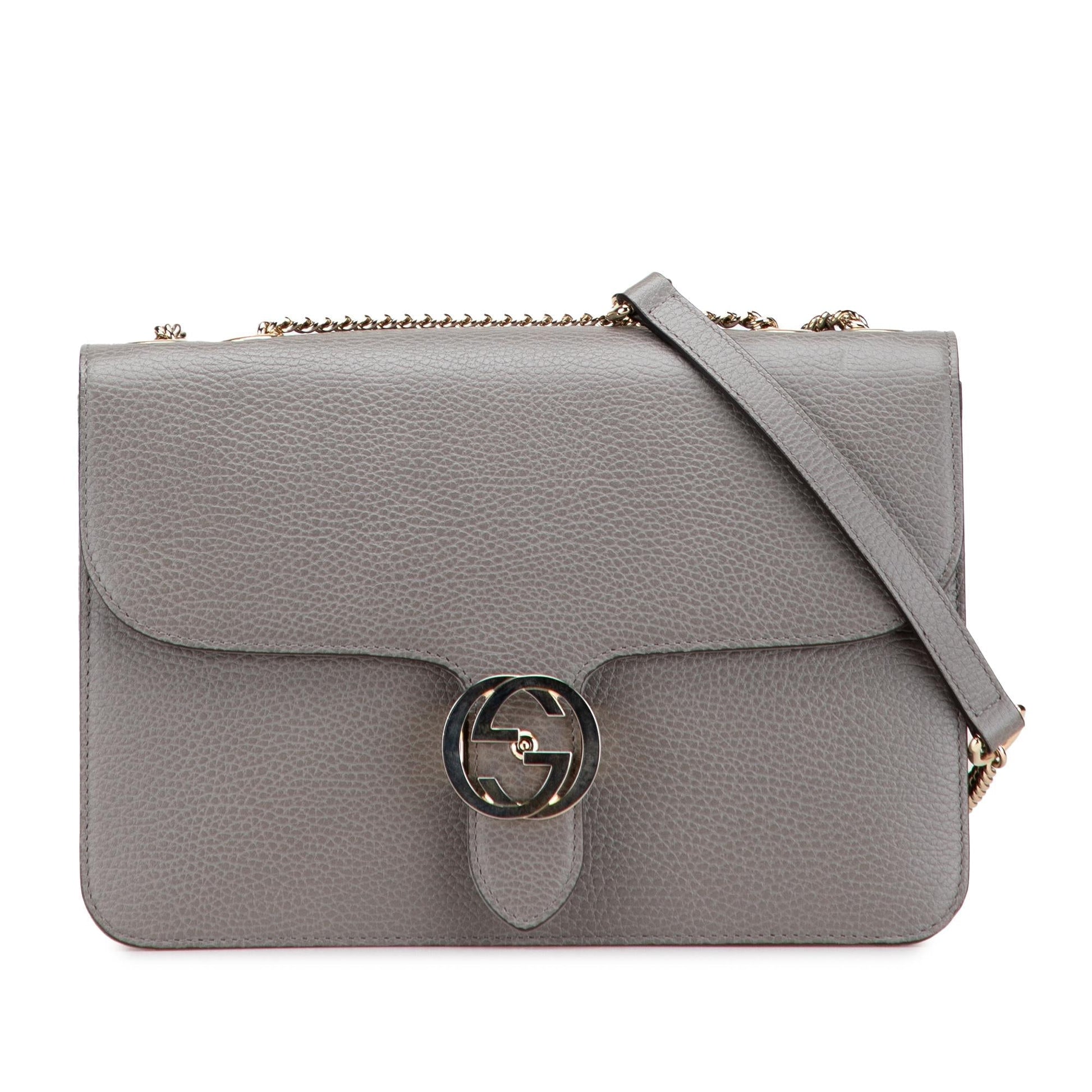 Gucci Medium Dollar Calfskin Interlocking G Crossbody