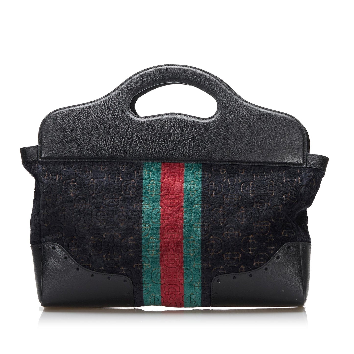Gucci Medium Embossed Horsebit Velvet Punch Tote (SHG-LahSsr)