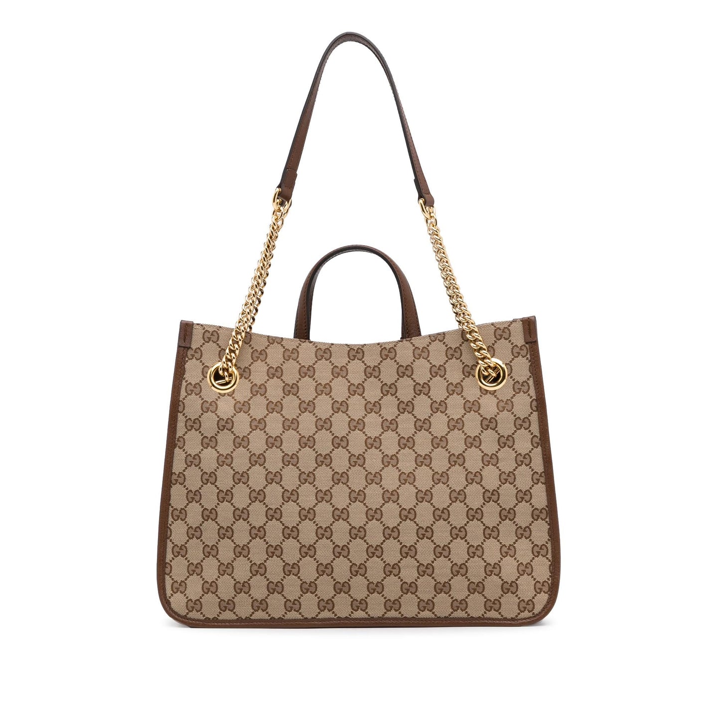 Gucci Chain Canvas Tote