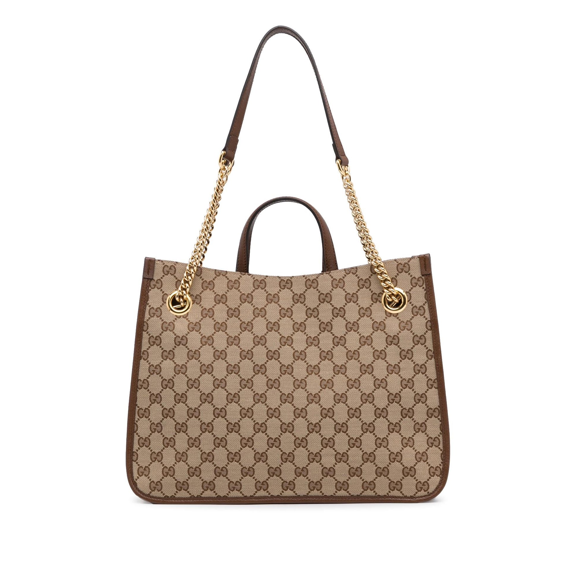 Gucci Chain Canvas Tote