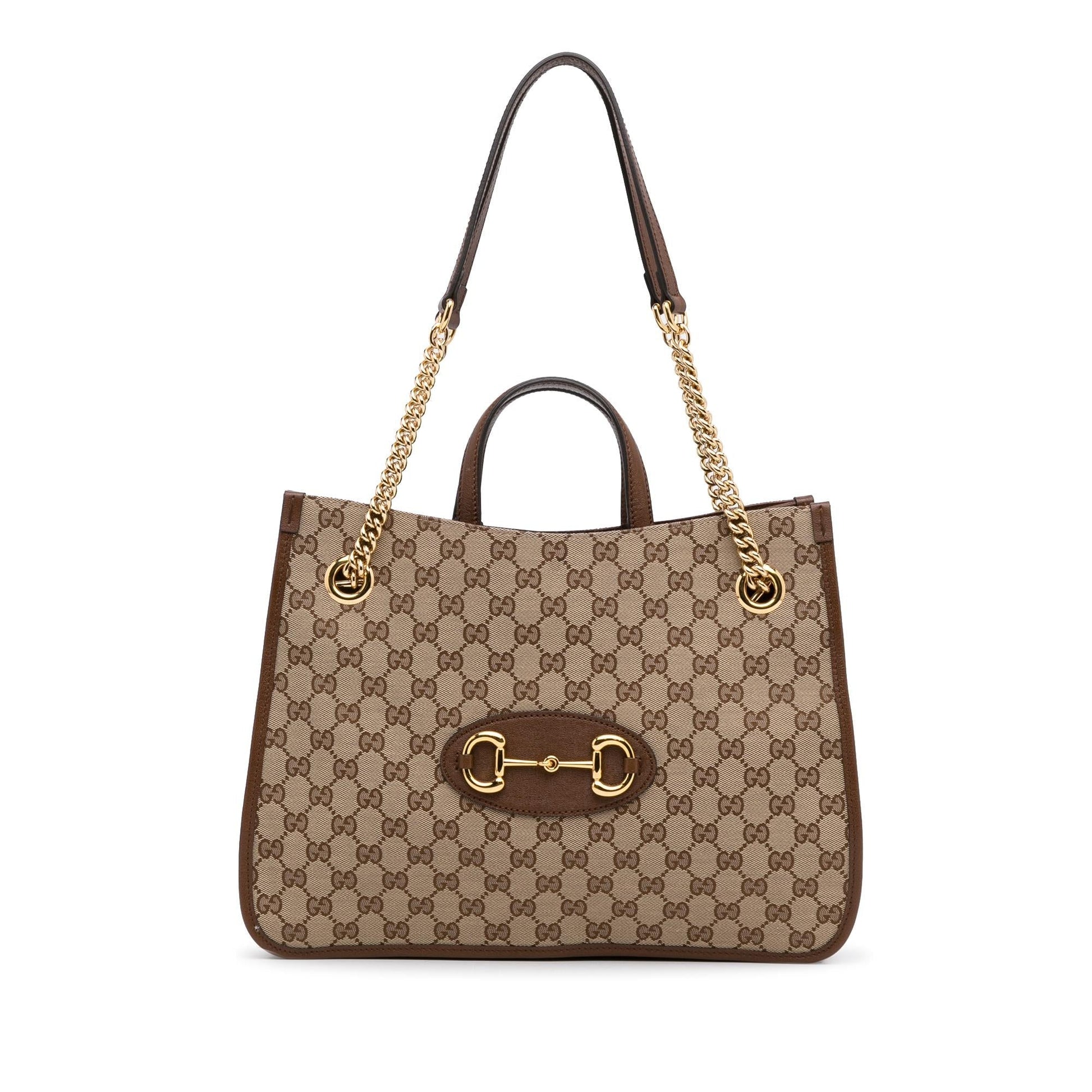 Gucci Chain Canvas Tote