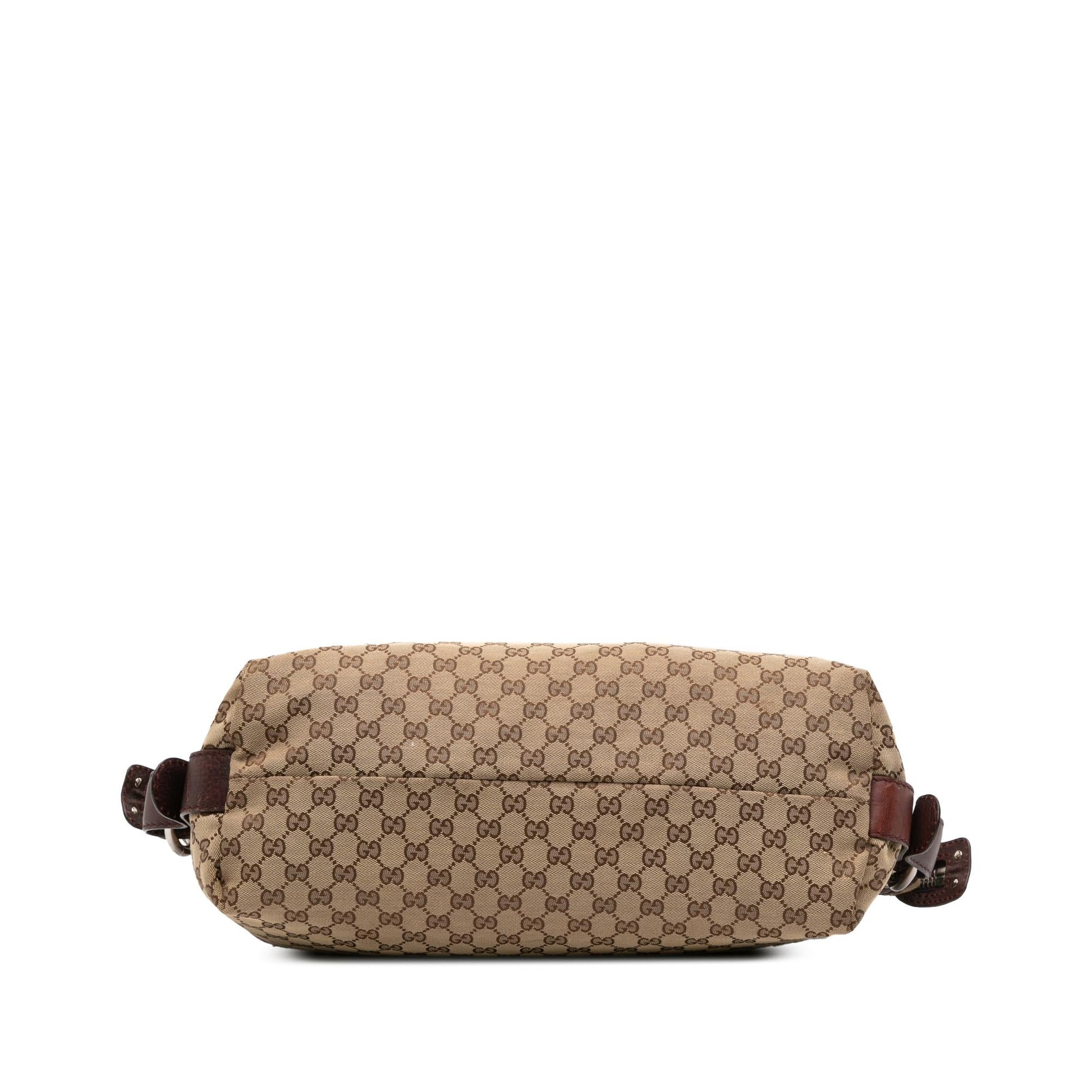 Gucci Medium GG Canvas Bamboo Bar Tote