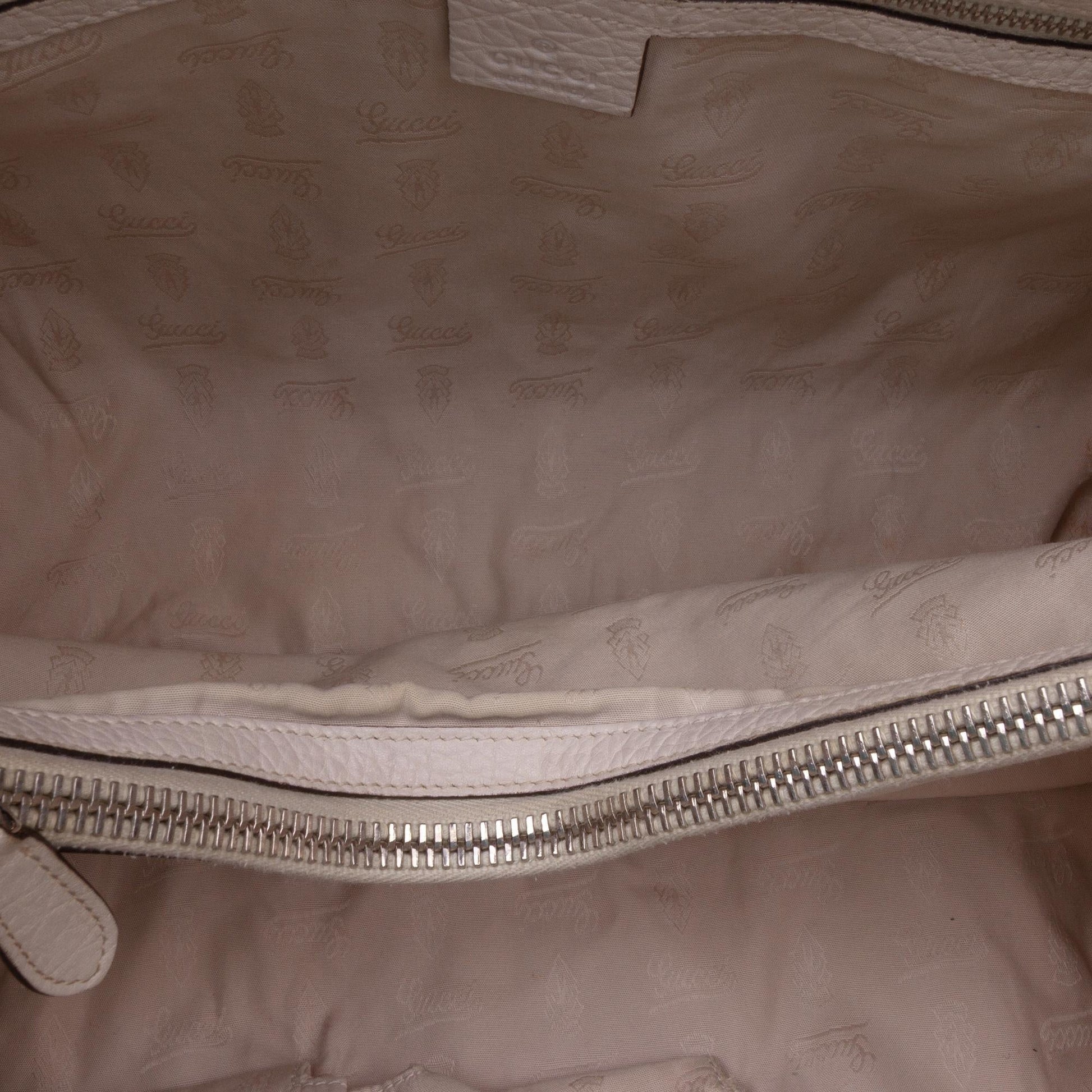 Gucci Medium GG Canvas Bamboo Libeccio Tote