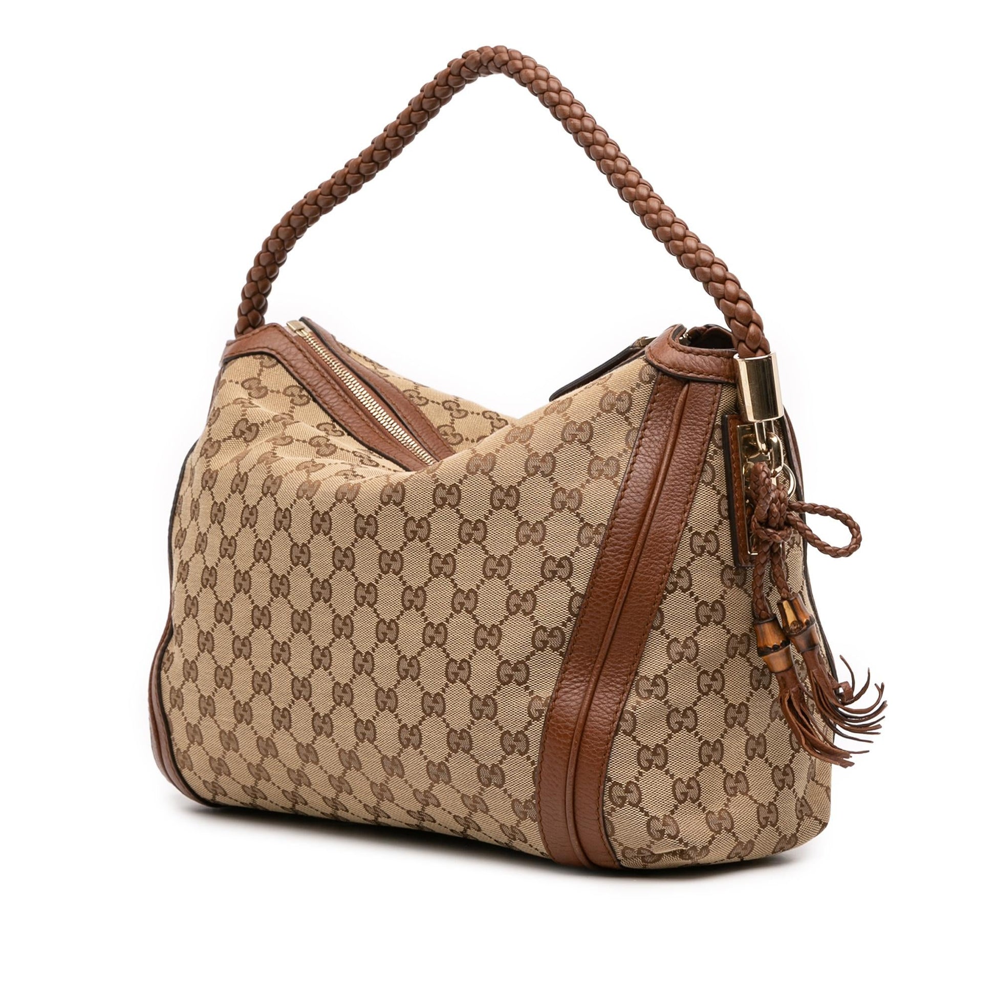 Gucci Medium GG Canvas Bella Shoulder Bag