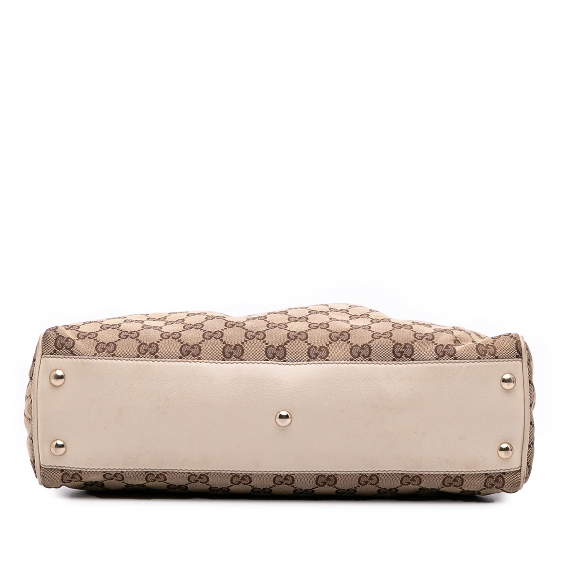 Gucci Medium GG Canvas Braided Peggy Tote