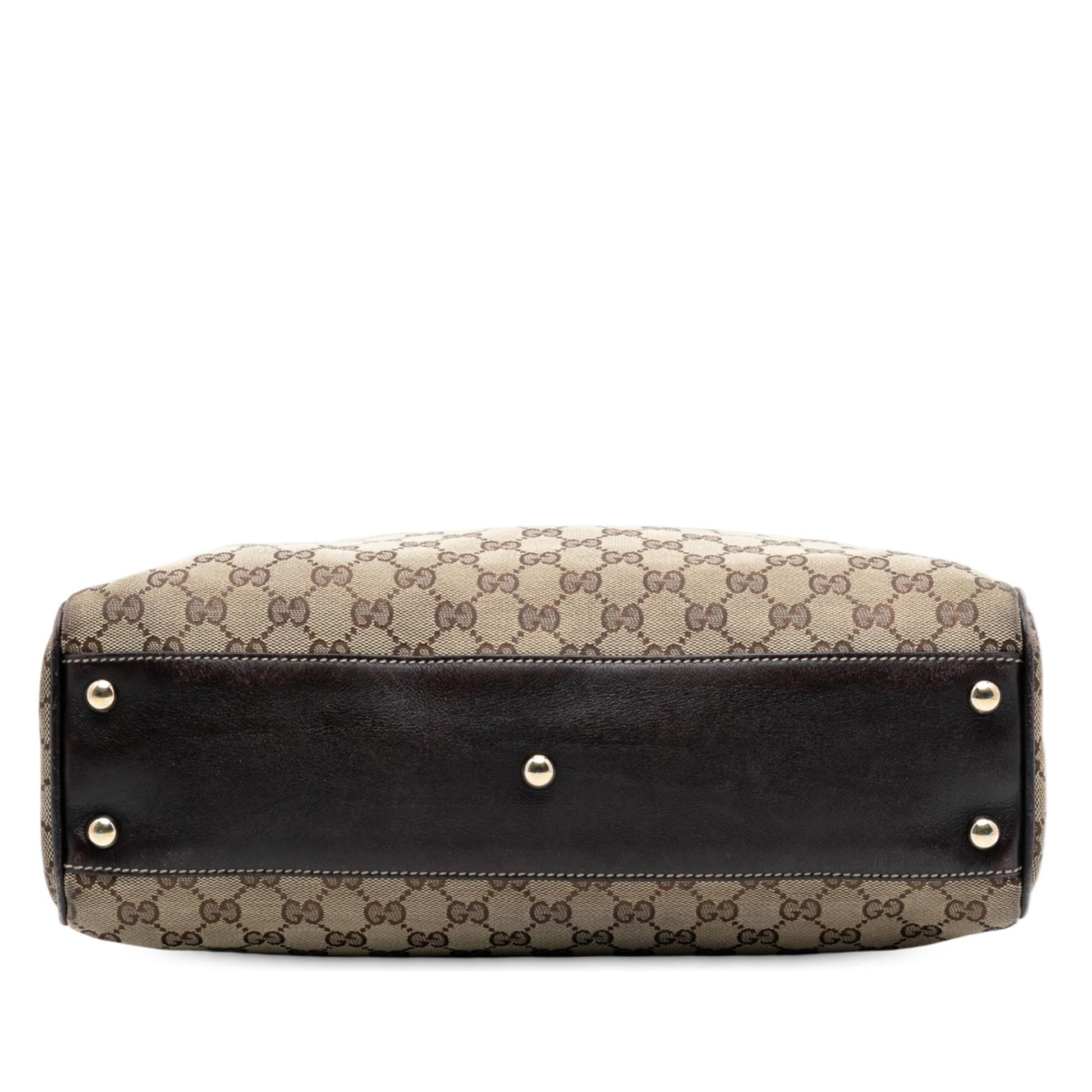 Gucci Medium GG Canvas Braided Peggy Tote