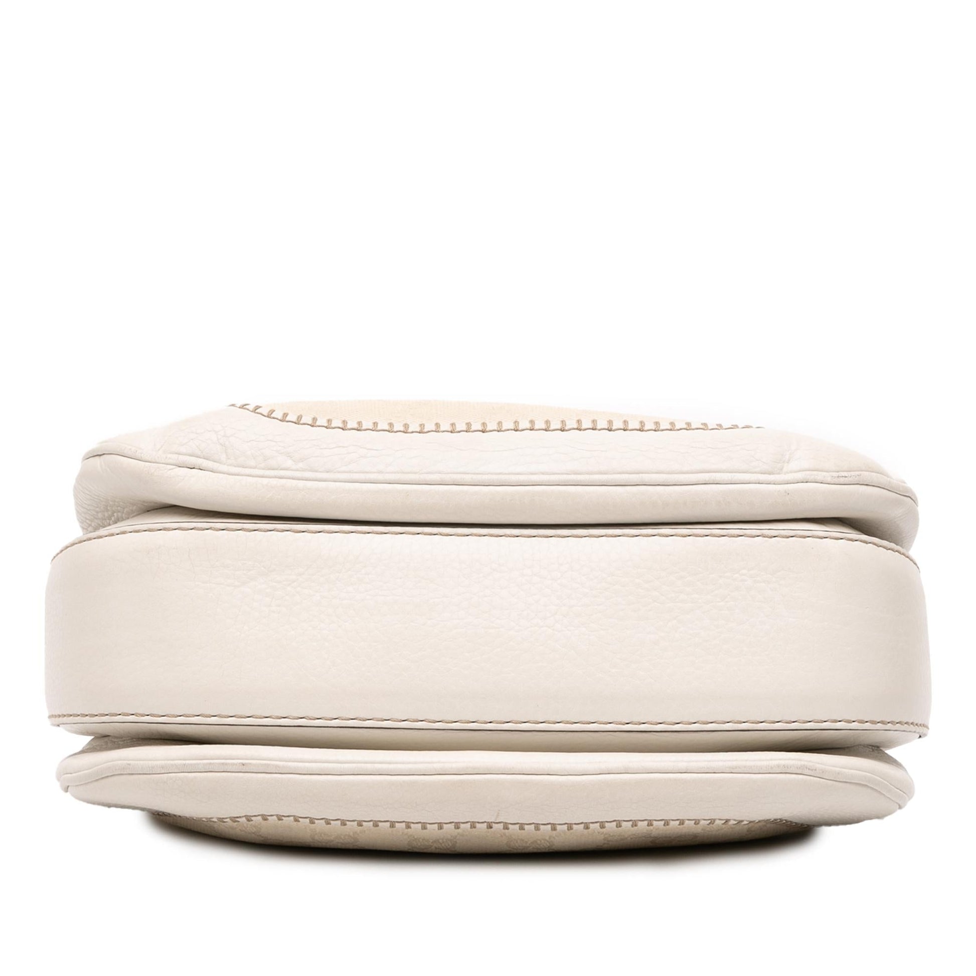 Gucci Medium GG Canvas New Bamboo Satchel