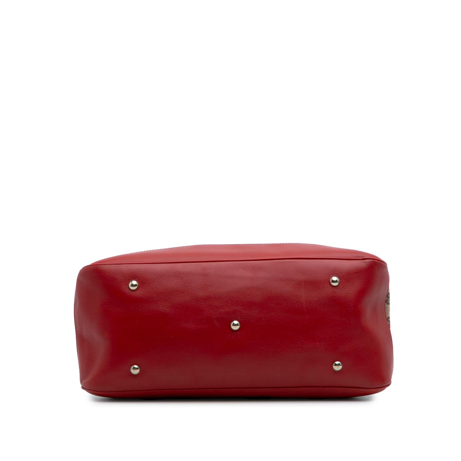 Gucci Medium GG Canvas Valentine Top Handle Bag