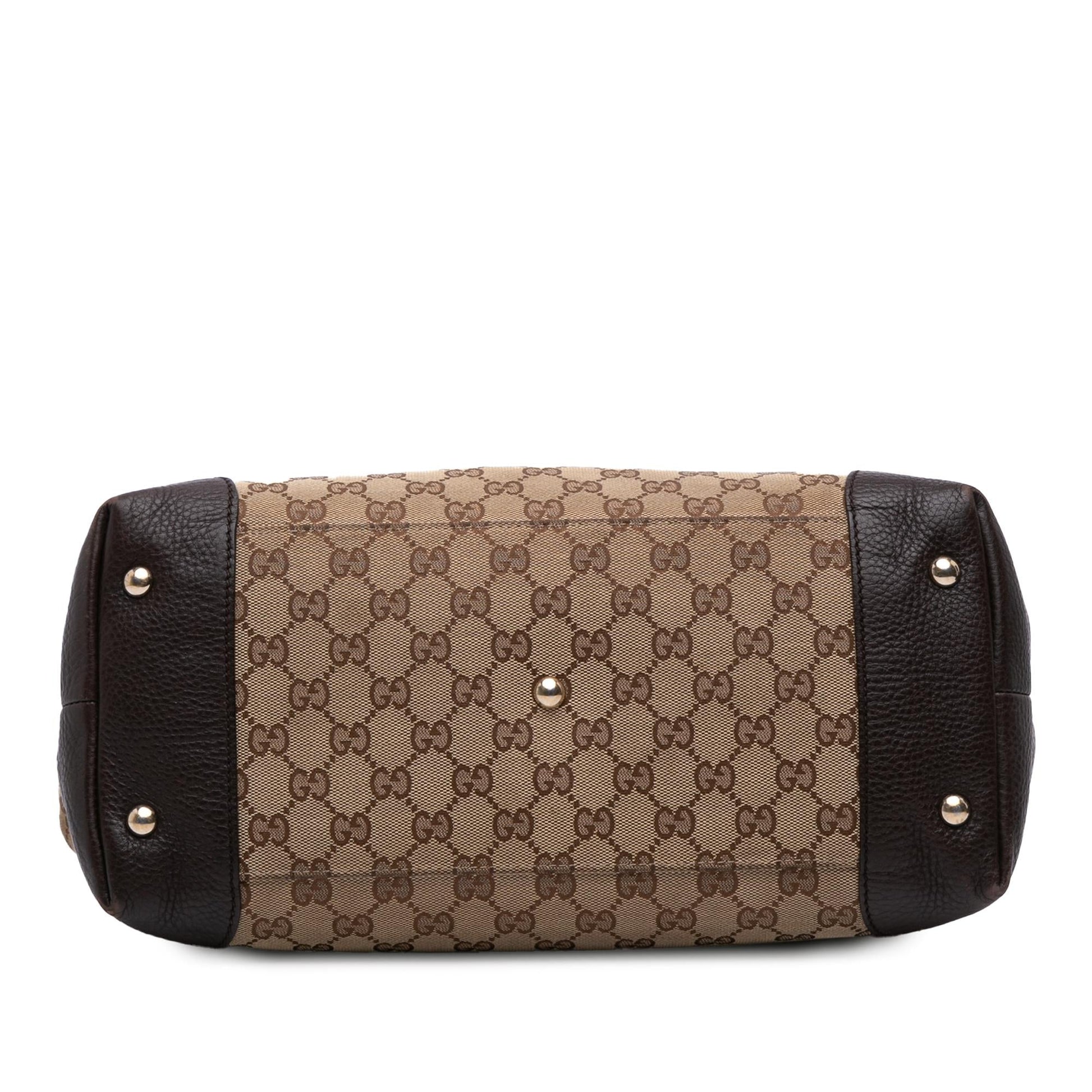 Gucci Medium GG Canvas Web Dressage Tote