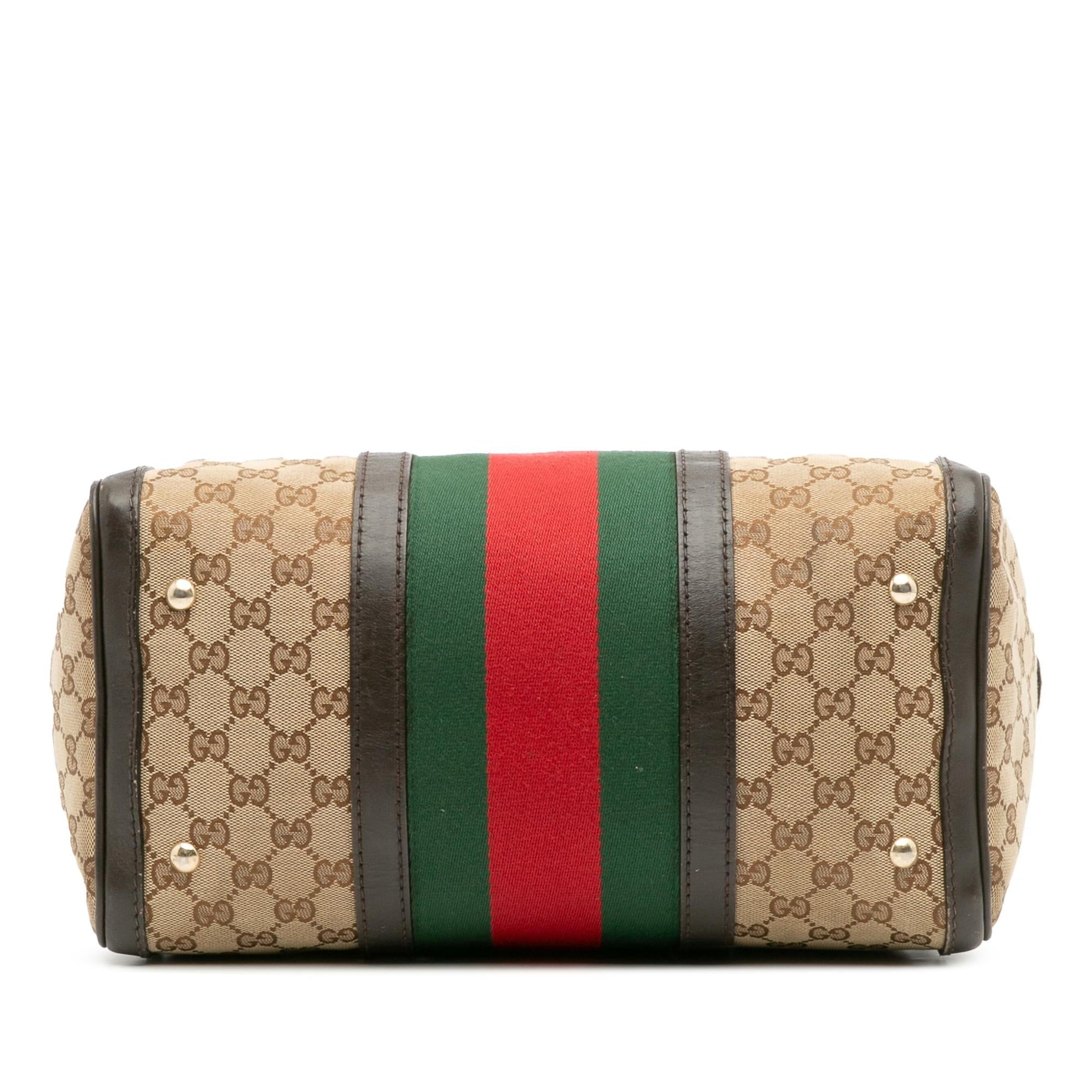Gucci Medium GG Canvas Web Joy Boston Bag